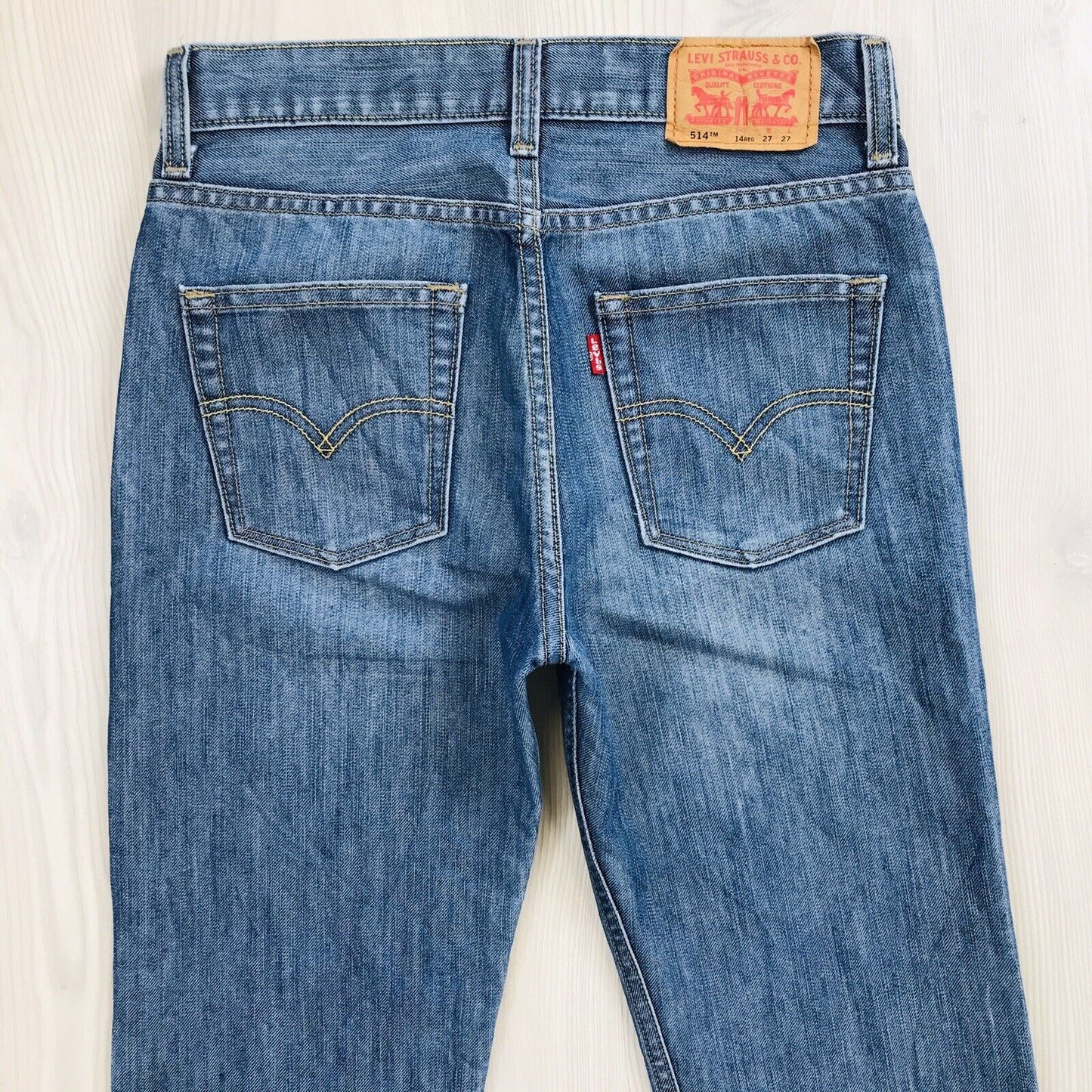 Vintage Levi's 514 Blue Slim Straight Fit Jeans 14 Reg / W27 L27