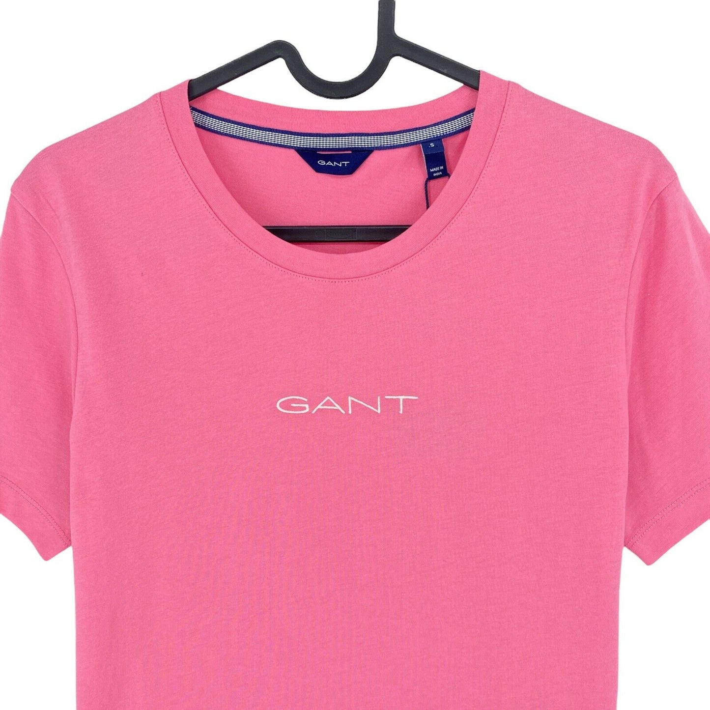 GANT Pink 13 Stripes Crew Neck T Shirt Top Size S