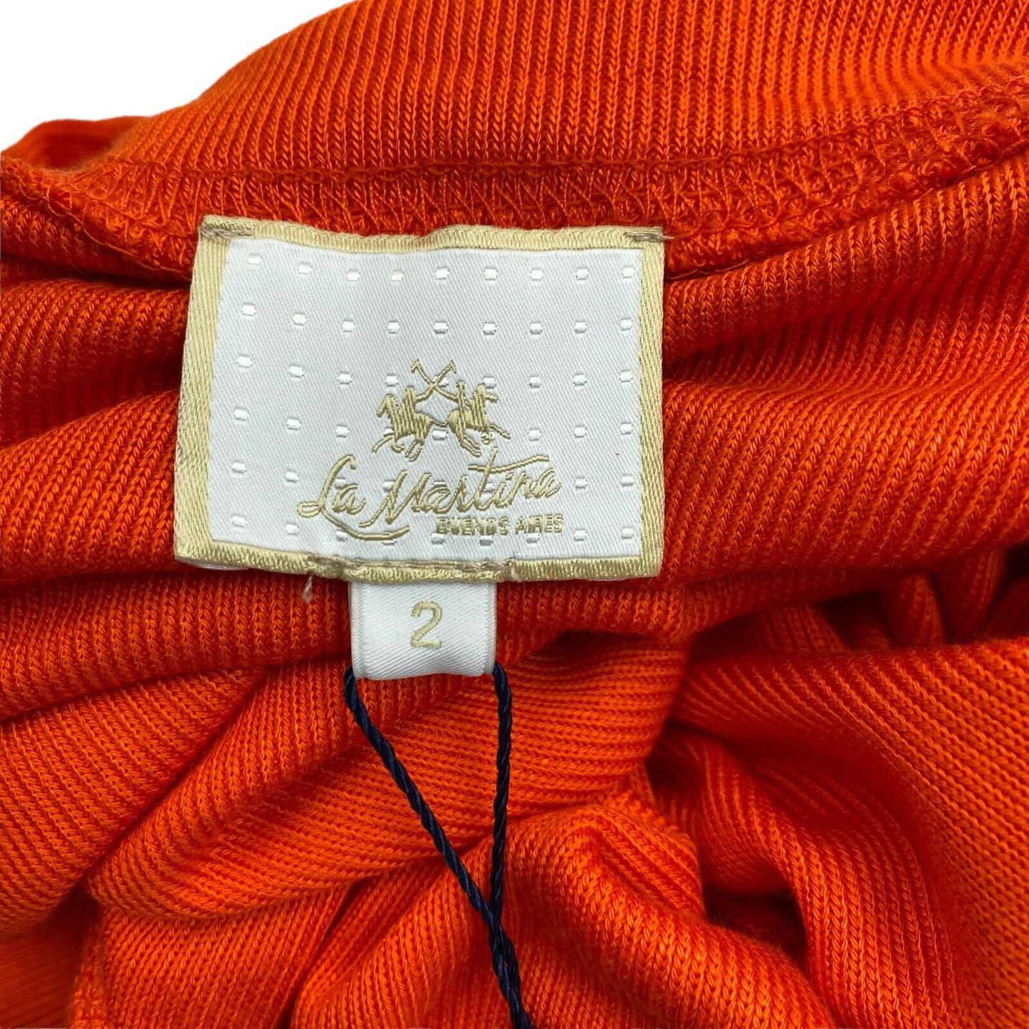 LA MARTINA Orange Langarm Rollkragen T-Shirt Größe 2 / S