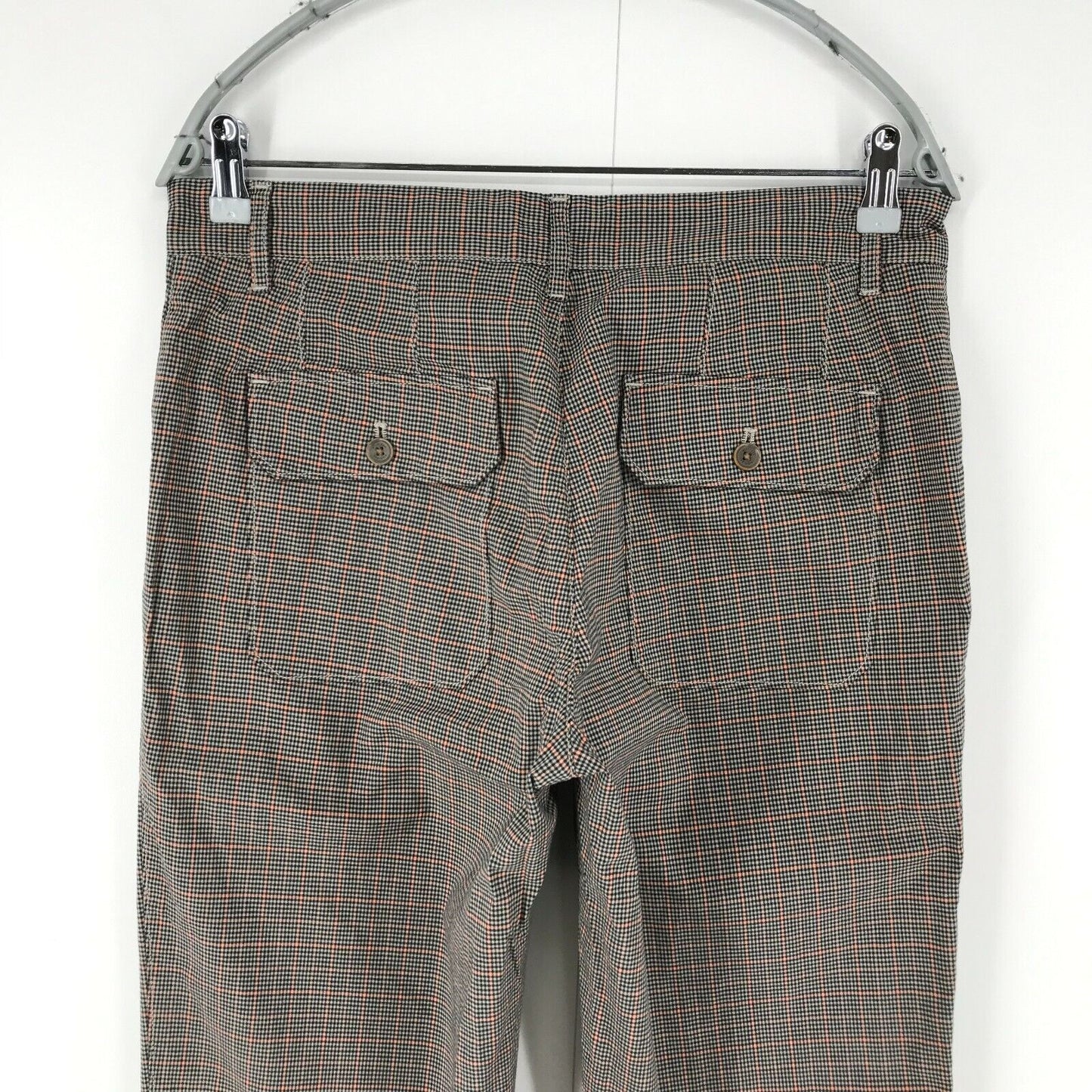 Tommy Hilfiger Grey Regular Tapered Fit Check Trousers Size W32