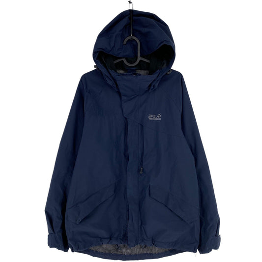 Jack Wolfskin Texapore Navy Blue Hooded Jacket Coat Size S