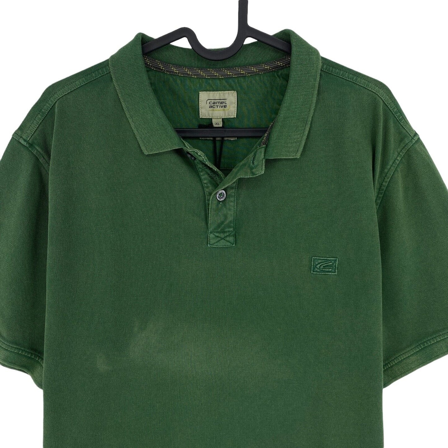 Camel Active Dark Green Logo Pique Polo Shirt Size XL