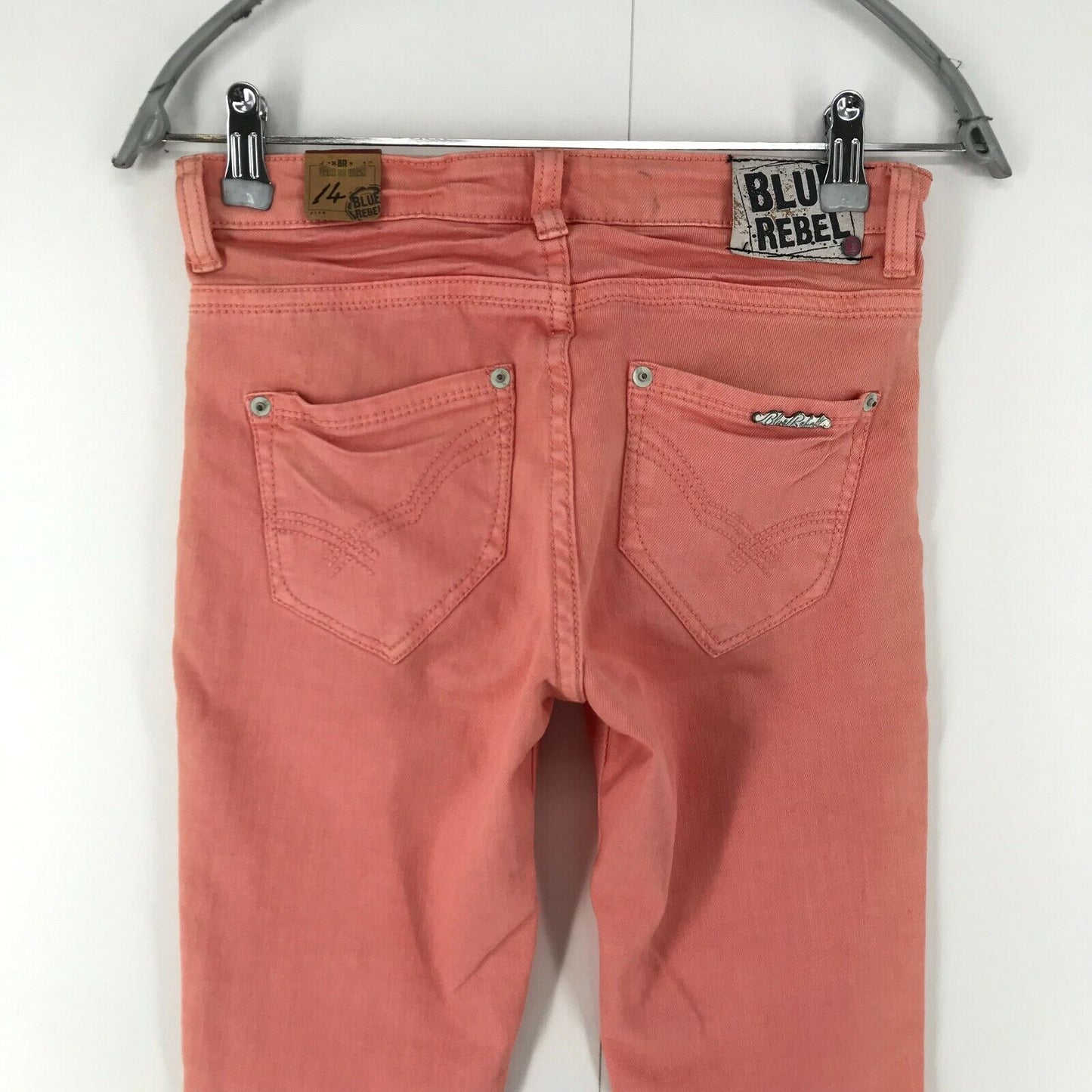 BLUE REBEL Women Pink Super Skinny Fit Jeans Size 14 W26