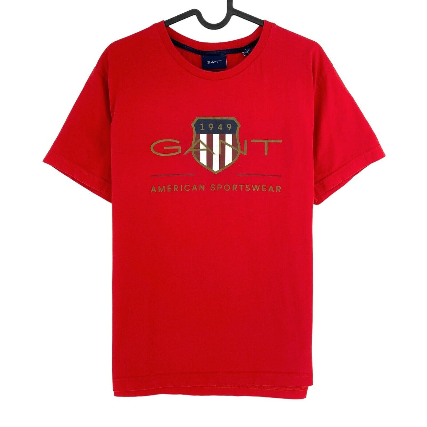 GANT T-Shirt mit Rundhalsausschnitt, rot, Archive Shield, Größe L