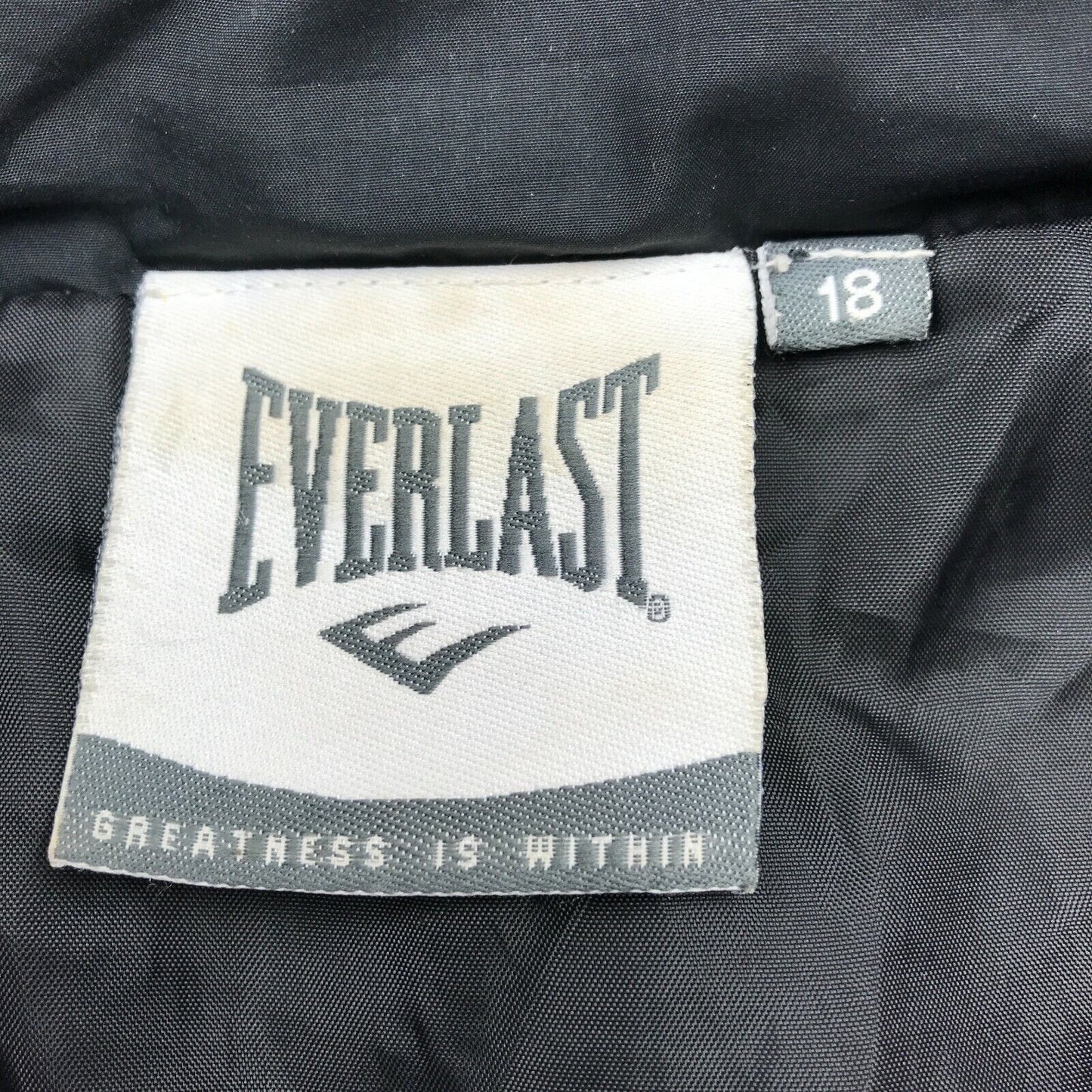 EVERLAST Veste matelassée à capuche noire Taille EU 46 UK 18 US 16