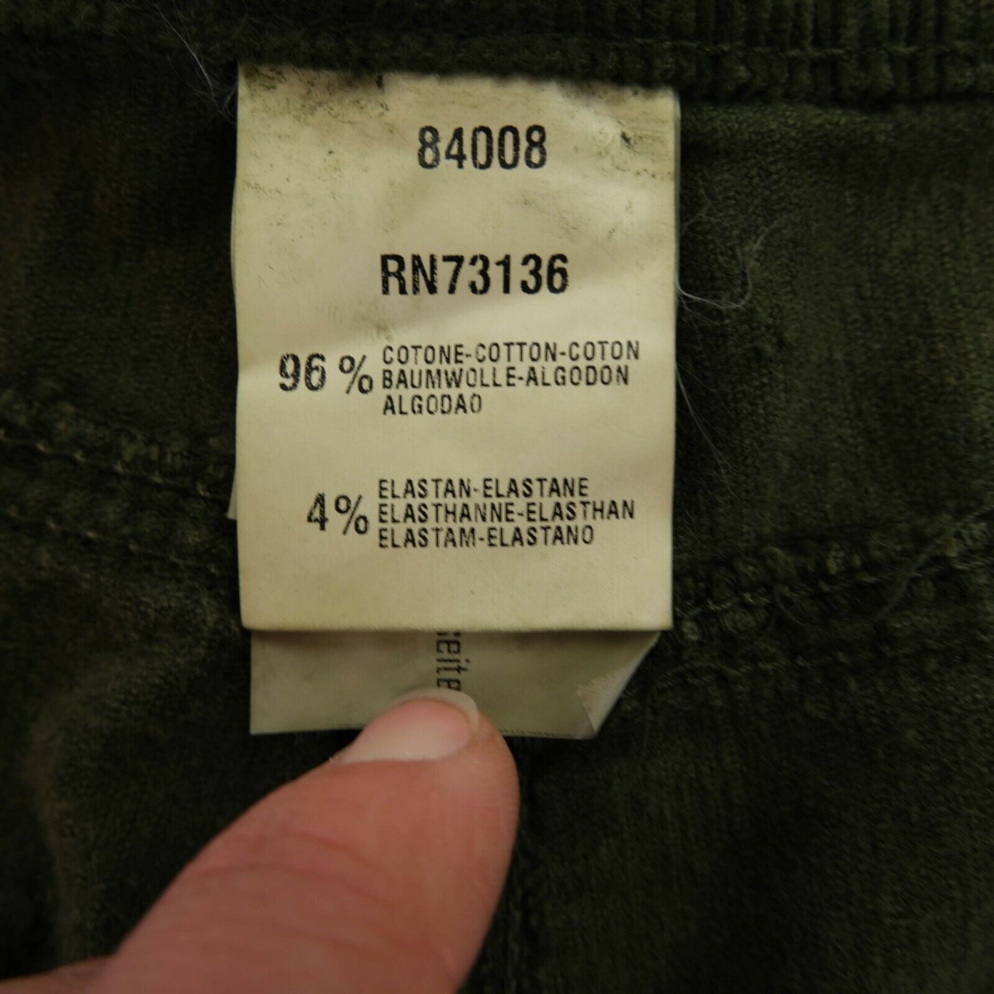 PERSONA Grüne Samtjeans Größe EUR 44 48 UK 14 18 US 12 16