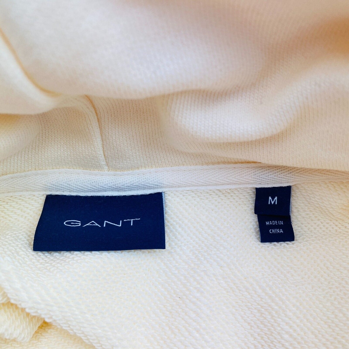 GANT Beige Logo Hoodie Sweater Jumper Size M