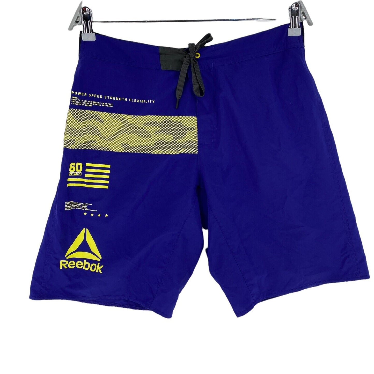 Reebok Speed ​​Wick Activewear-Shorts, Blau, Größe M W31