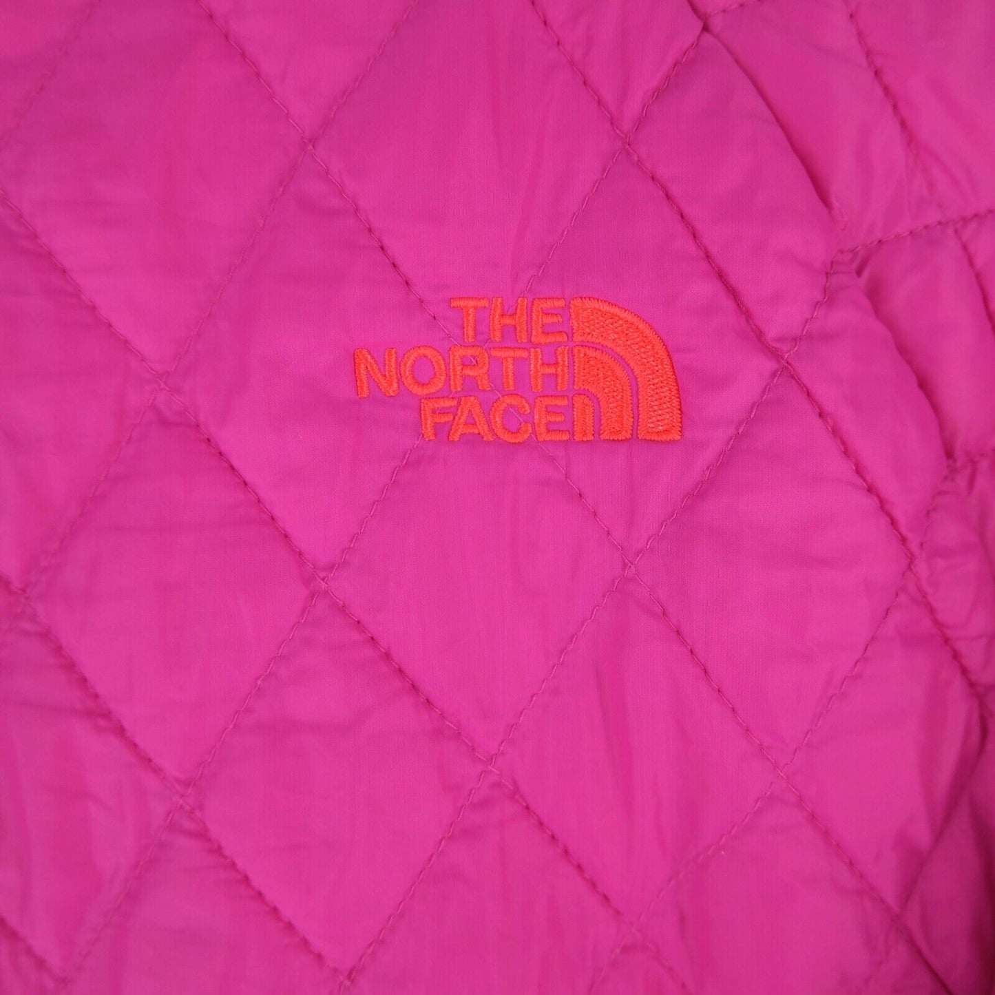 The North Face Girl's Pink Quilted Padded Jacket Size L 14-16 Years