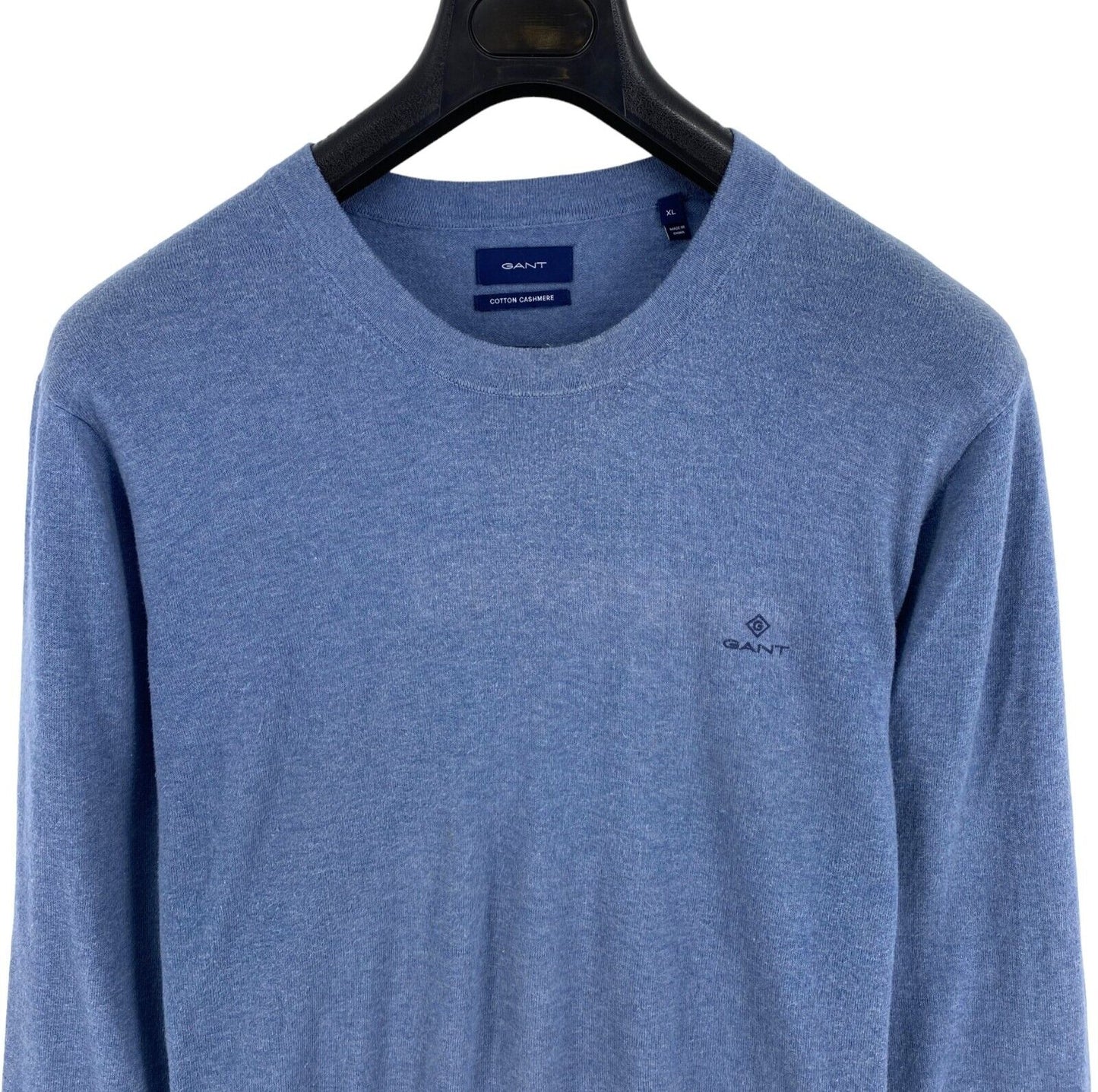 GANT Blue Cotton Cashmere Crew Neck Sweater Jumper Size XL