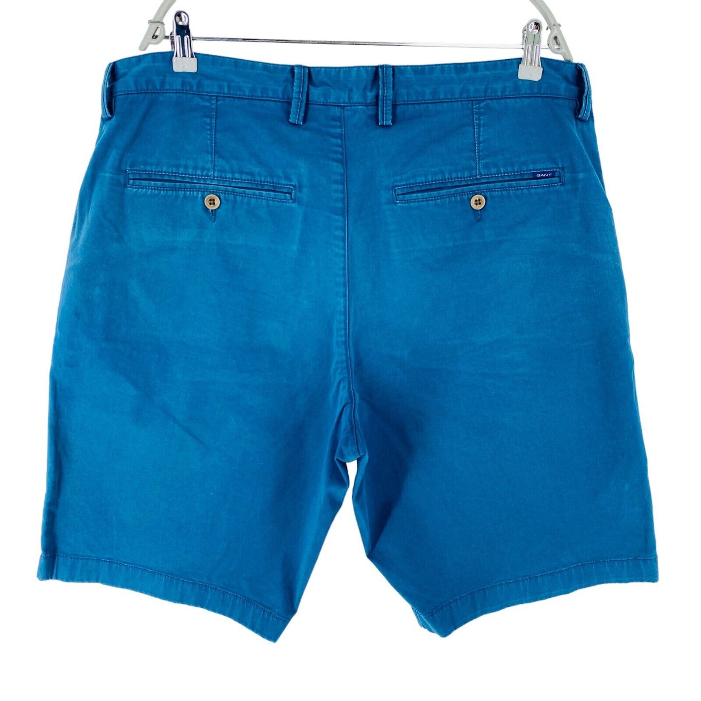 GANT Mens Blue Relaxed Fit Chino Shorts Size W38