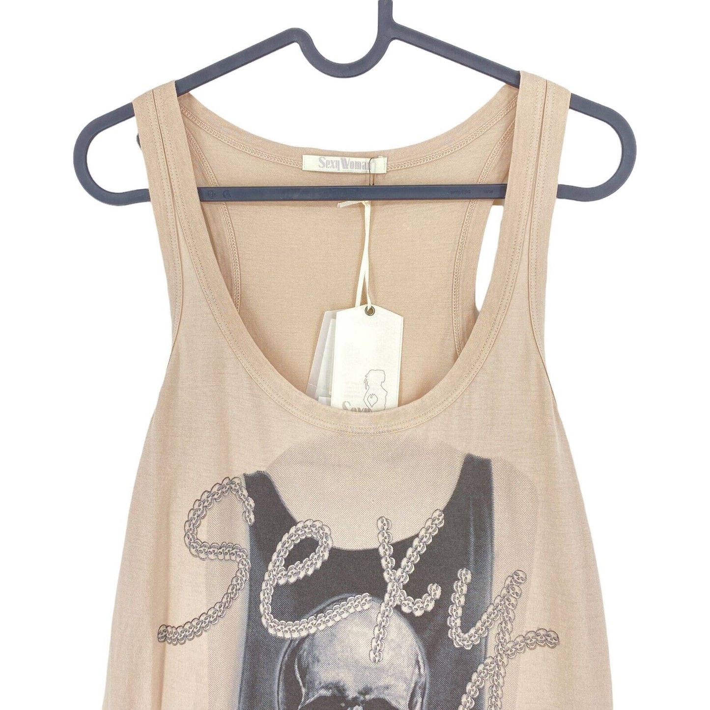 SEXY WOMAN Light Brown Scoop Neck Tank Top Size M