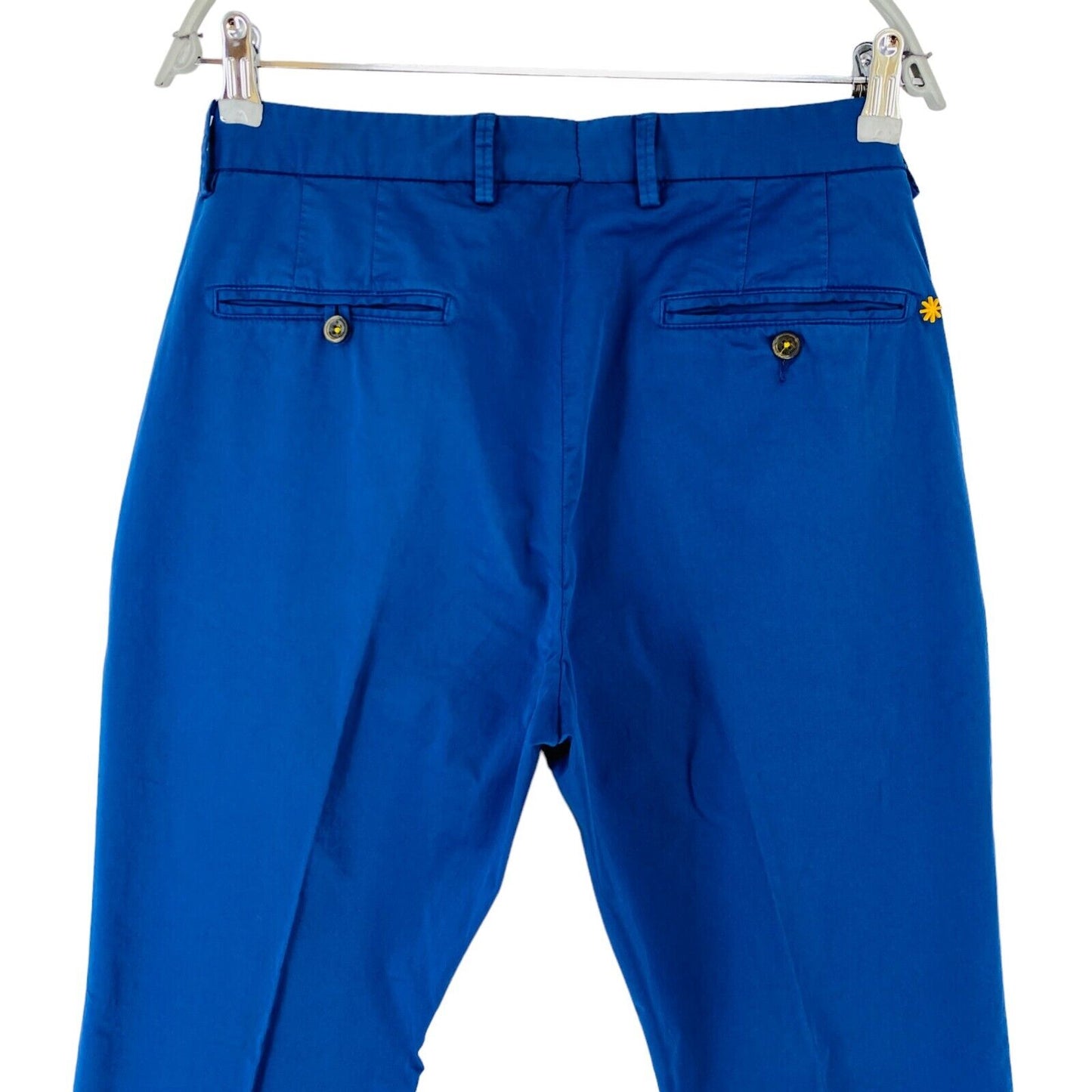 MANUEL RITZ Mens Blue Slim Fit Chino Trousers EUR 54 W34