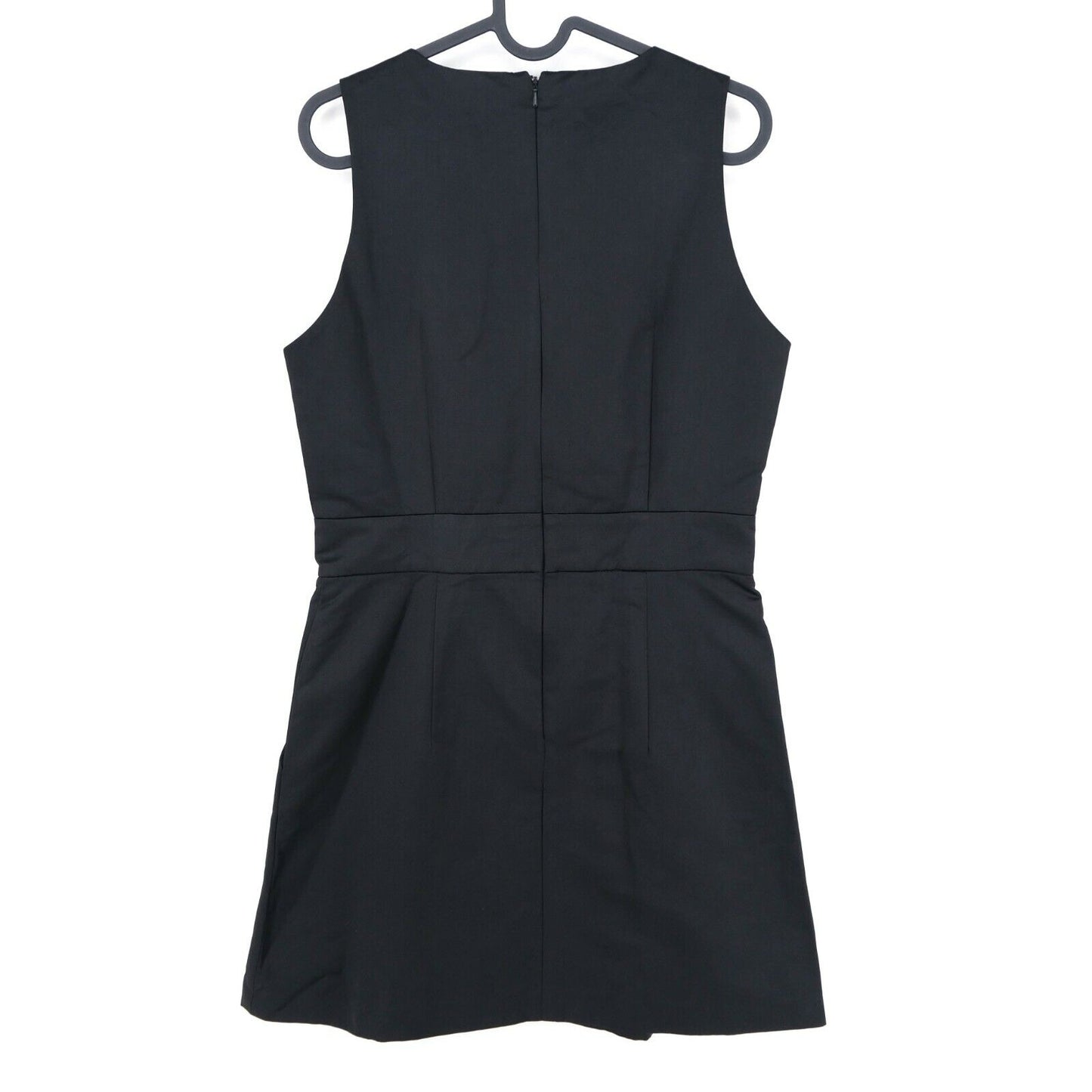 UVP 159 € FRENCH CONNECTION Schwarzes Kleid mit V-Ausschnitt, Größe 12-M