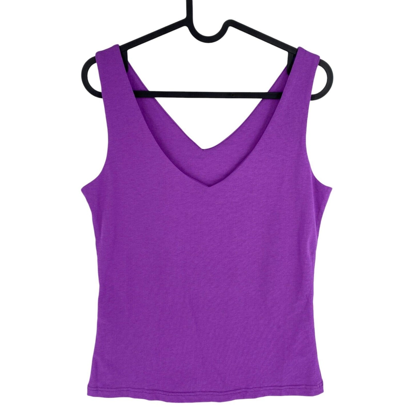 Rinascimento Women Purple V Neck Tank Top Blouse Size S