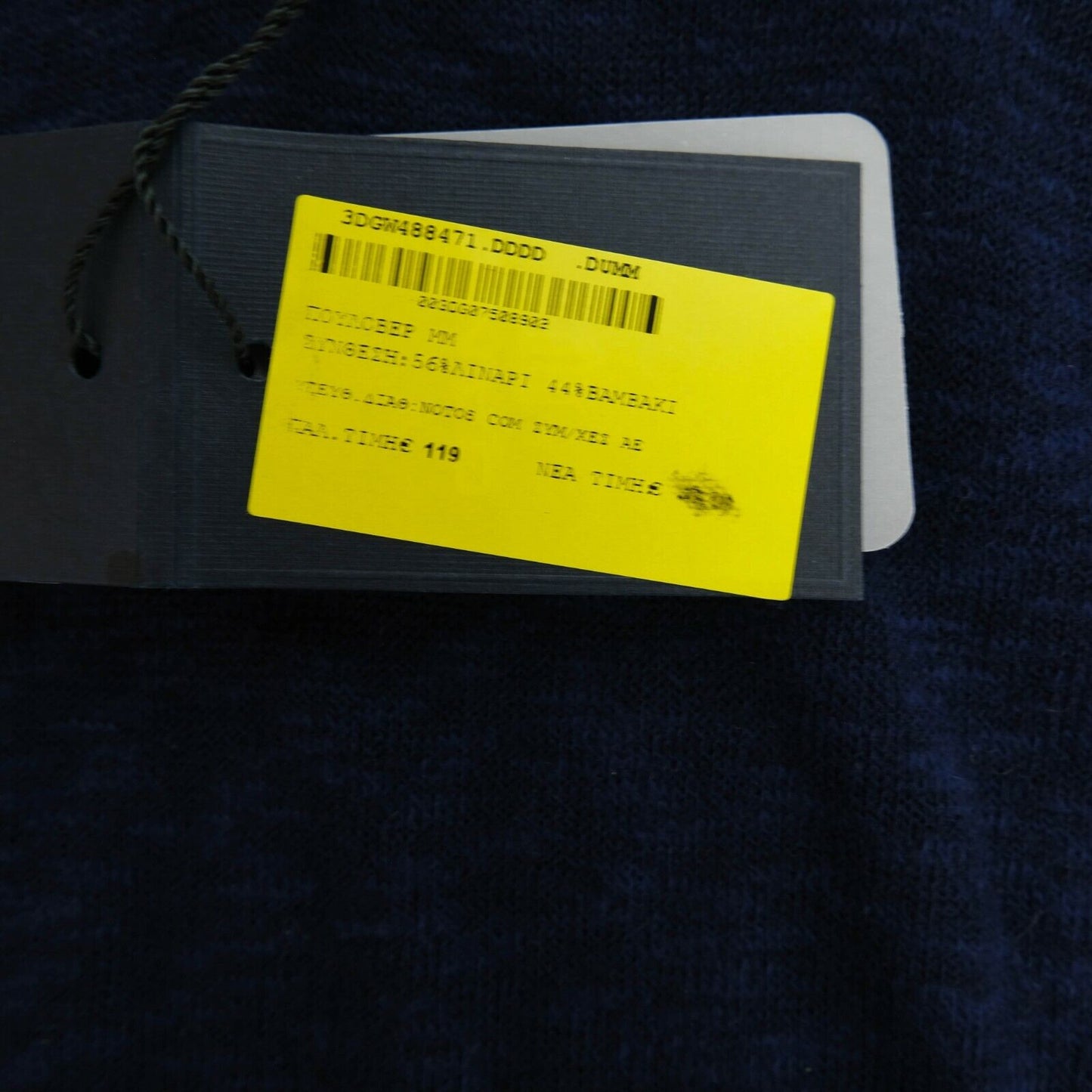 GANT Blauer Pullover aus Baumwollleinen mit Rundhalsausschnitt, Größe S