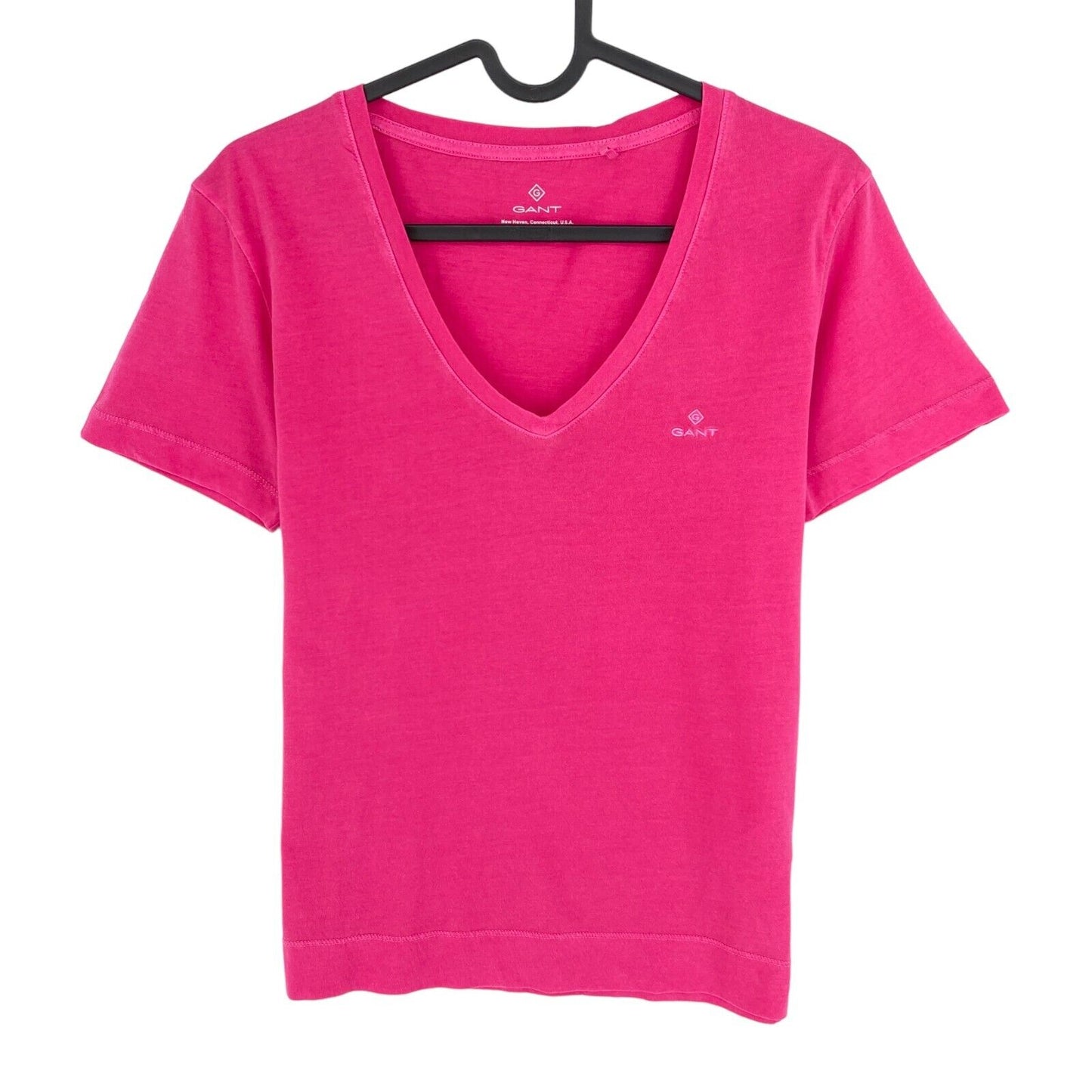 GANT T-shirt à col en V délavé rose Sun Taille XS