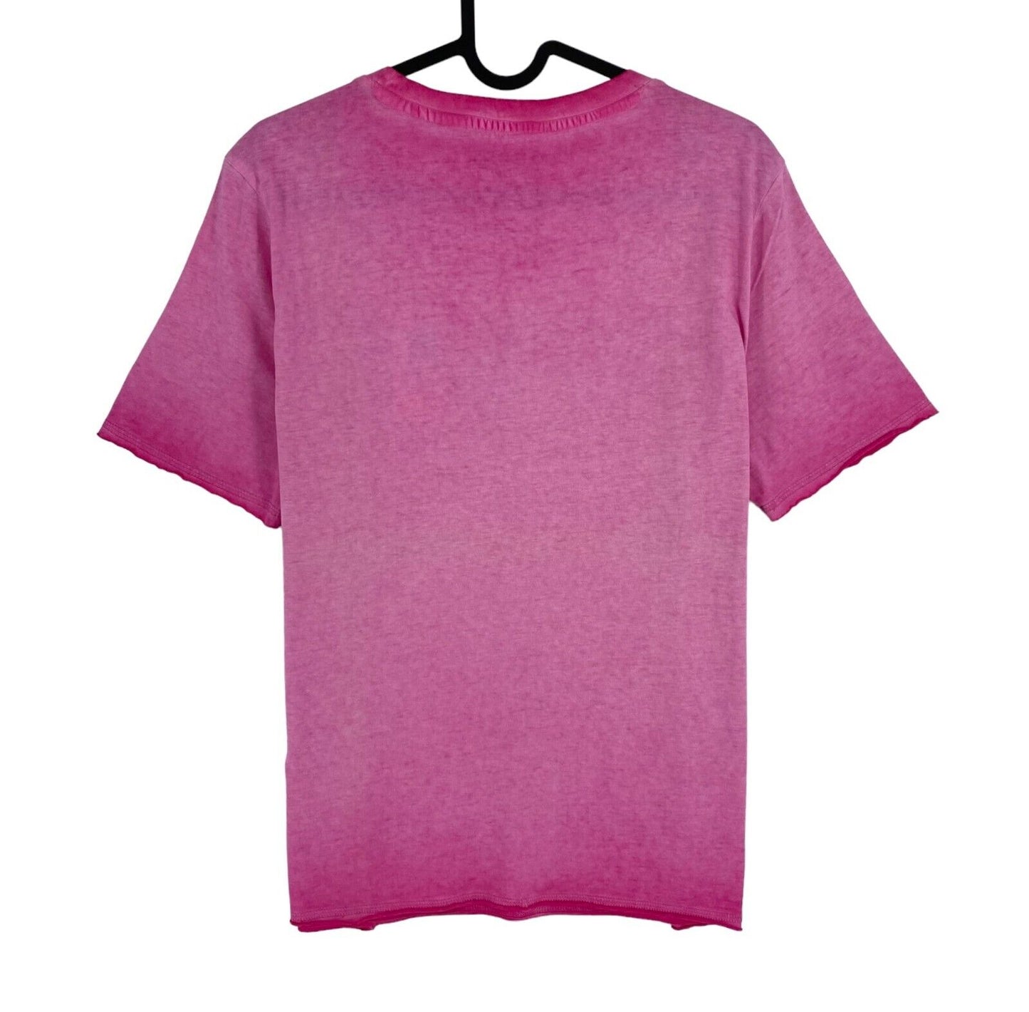 GUESS Women Pink Logo Crew Neck Short Sleeves T Shirt Size S