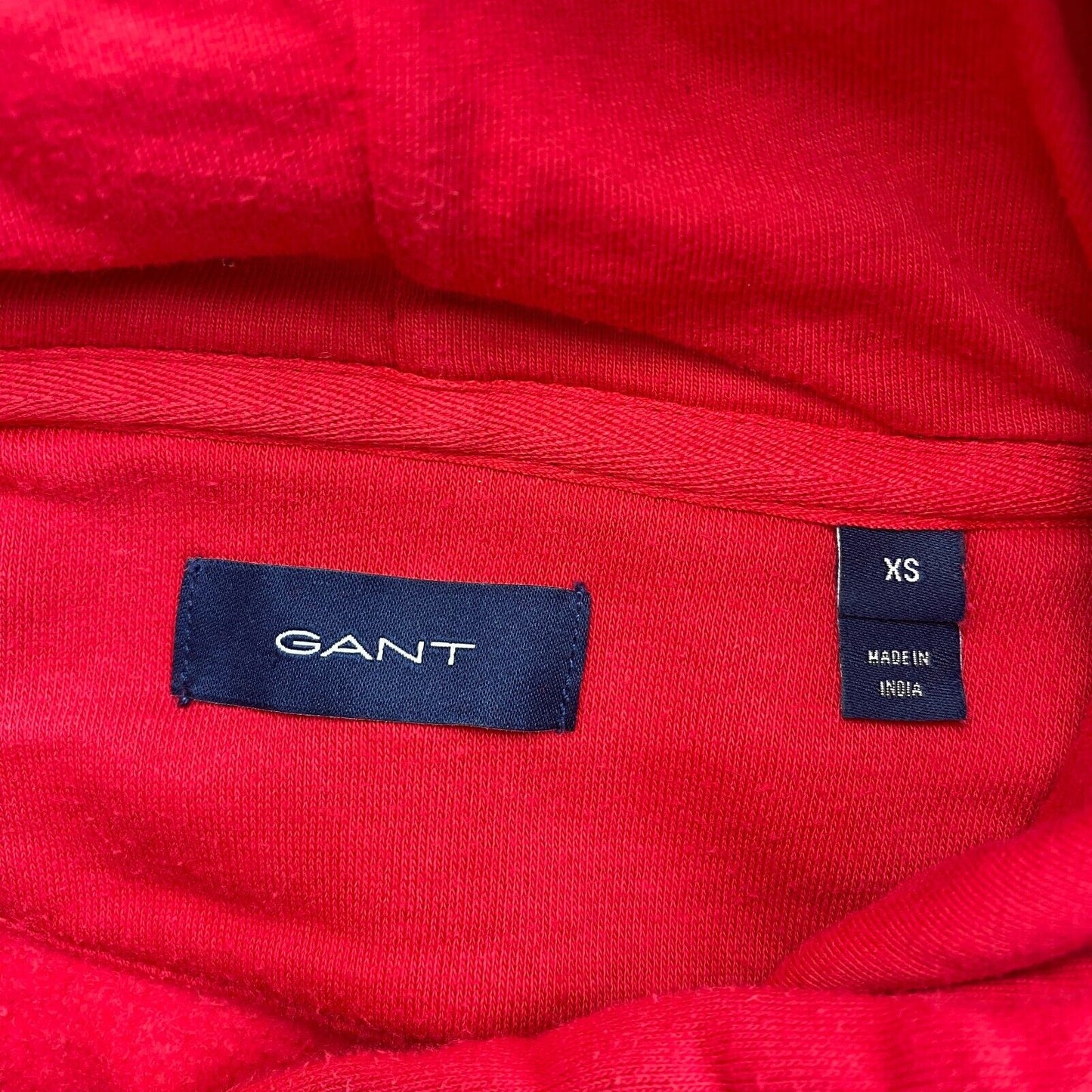 GANT Pinkish Red Banner Shield Hoodie Sweater Jumper Size XS