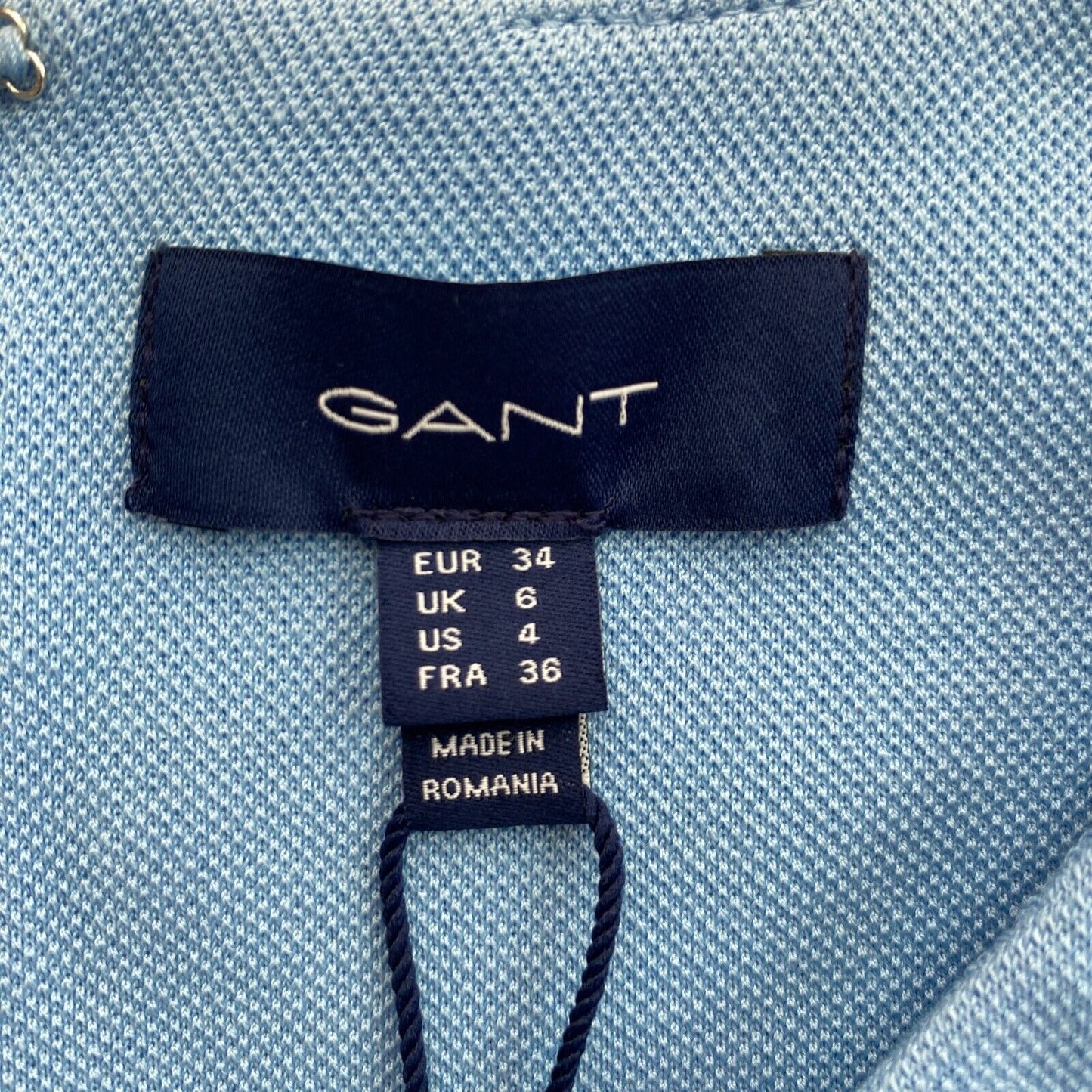 GANT Robe piqué en jersey bleu clair Taille EU 34 UK 6 US 4