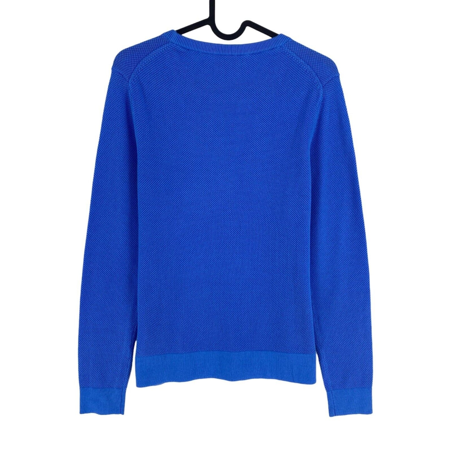 GANT Bleu Coton Piqué Crew Neck Sweater Jumper Taille XS