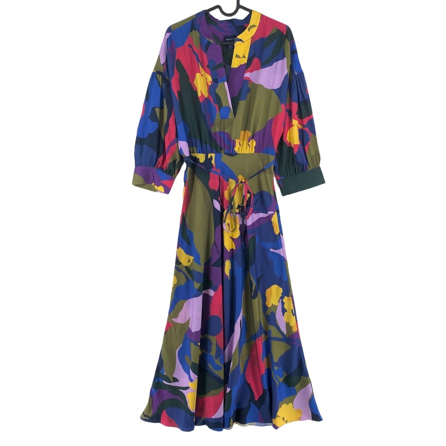 GANT Robe évasée à imprimé floral splendide multicolore EU 38 UK 10 US 8