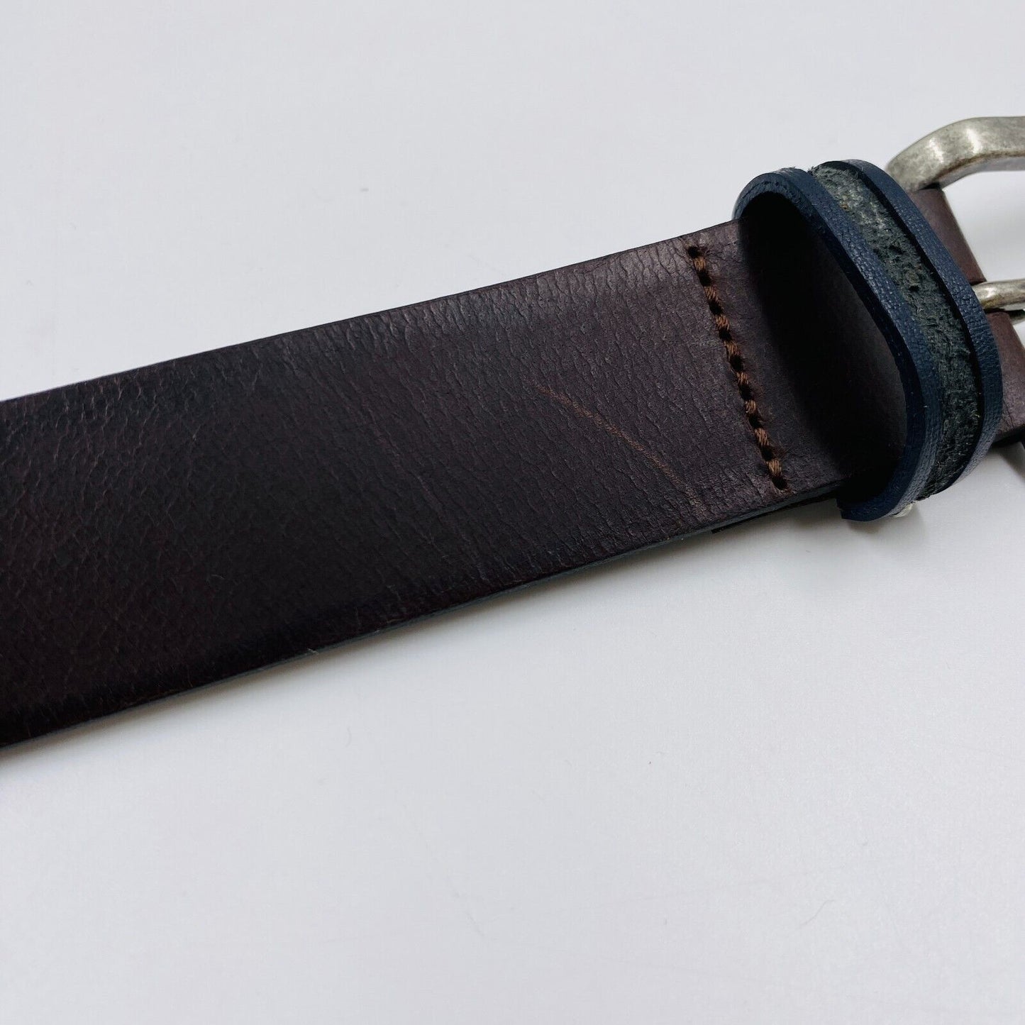 Tommy Jeans Mens Dark Brown Classic Leather Belt 100 cm. 40 In.