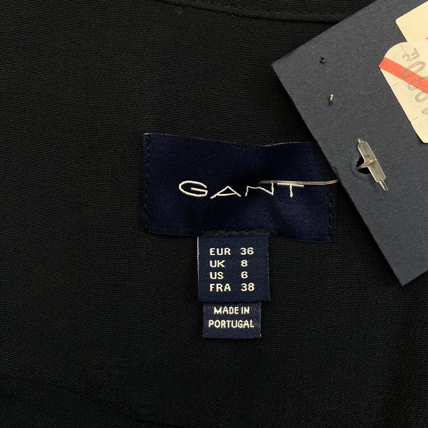 GANT Marineblaue Volantbluse, Größe EU 36 UK 8 US 6