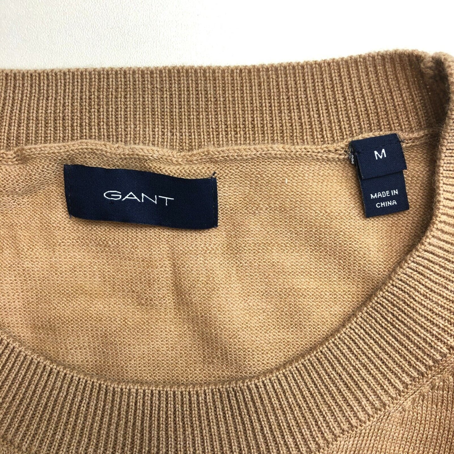 GANT Brown Crew Neck Sweater Jumper Size M