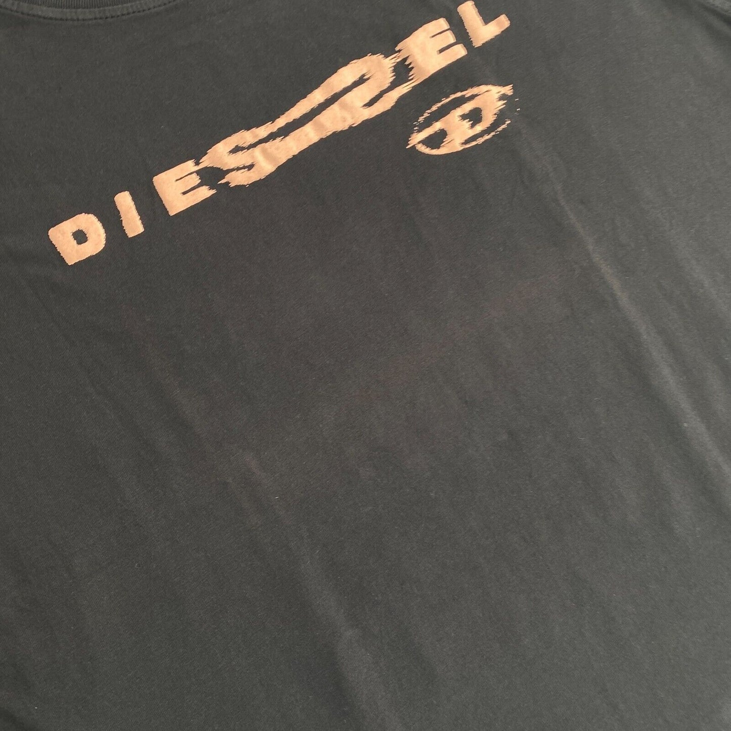 DIESEL Women Black T-DANNY Crew Neck T Shirt Size M