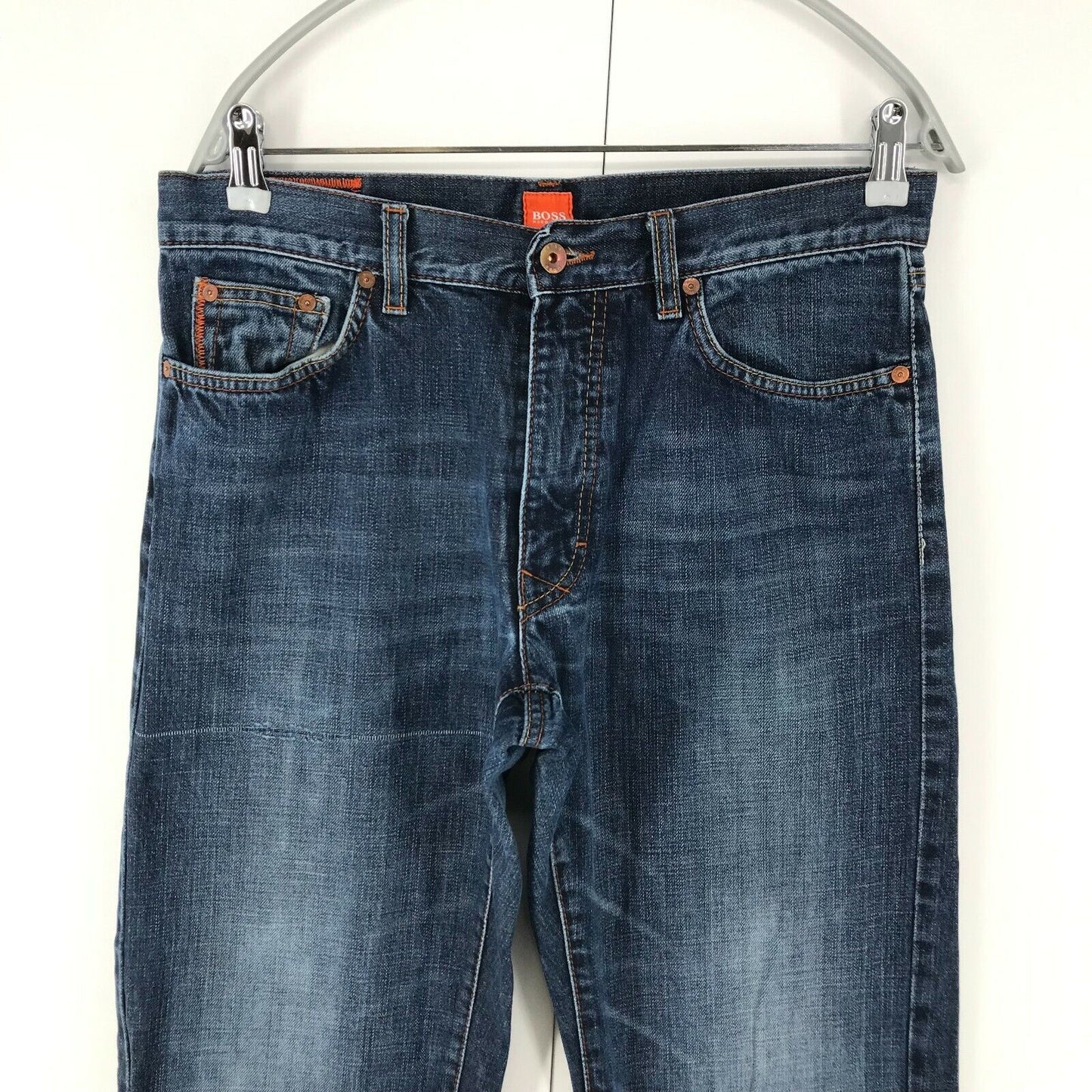 HUGO BOSS Orange Label Dark Blue Regular Straight Fit Jeans W33 L32