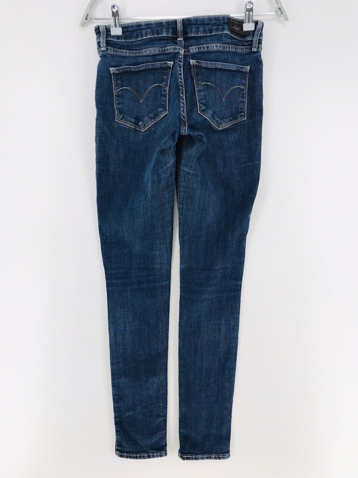 Vintage Levi's Bold Curve Women Dark Blue Stretch Skinny Fit Jeans Size W26 L34