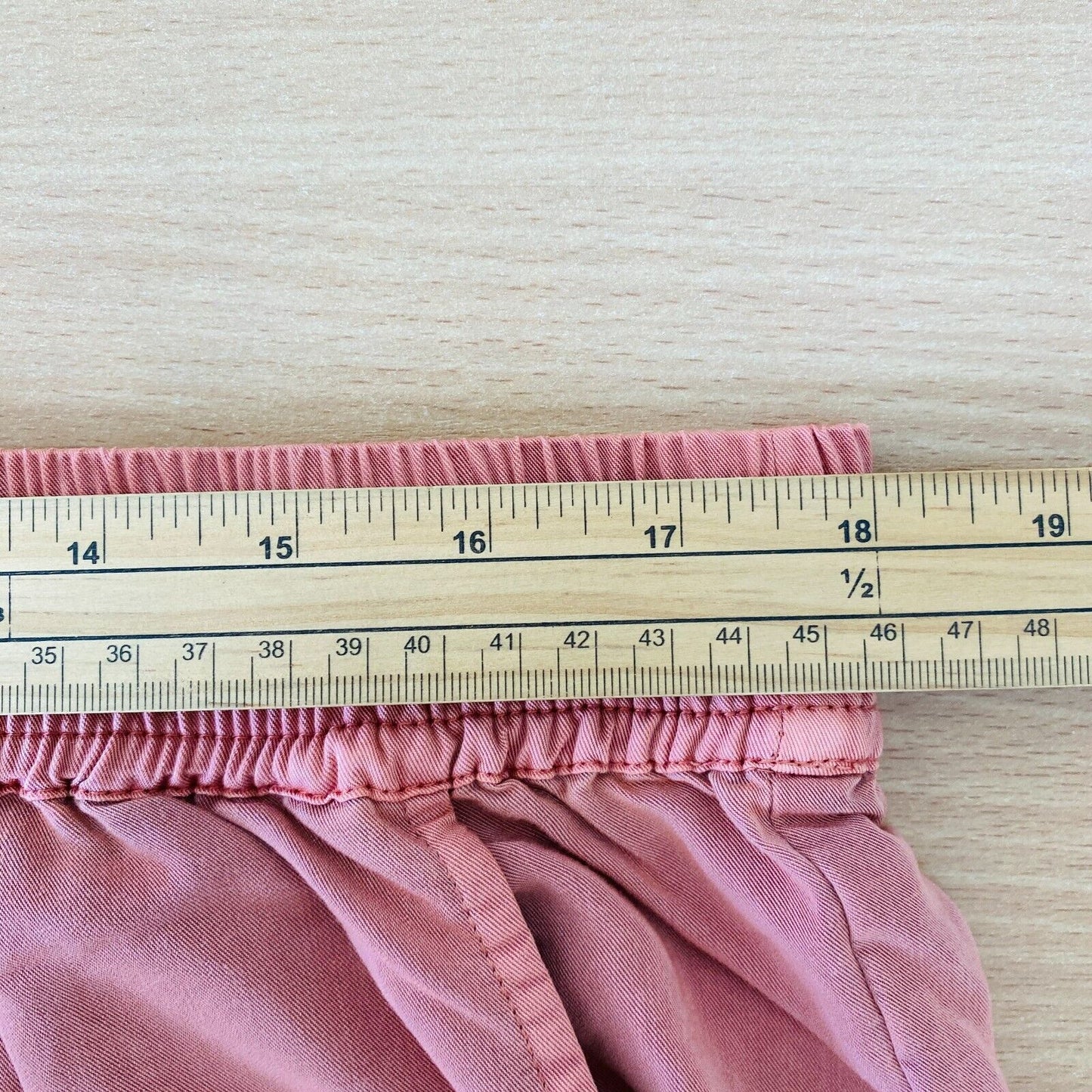 MONTEGO Pink Elastic Waist Drawstrings Skirt Size EU 44