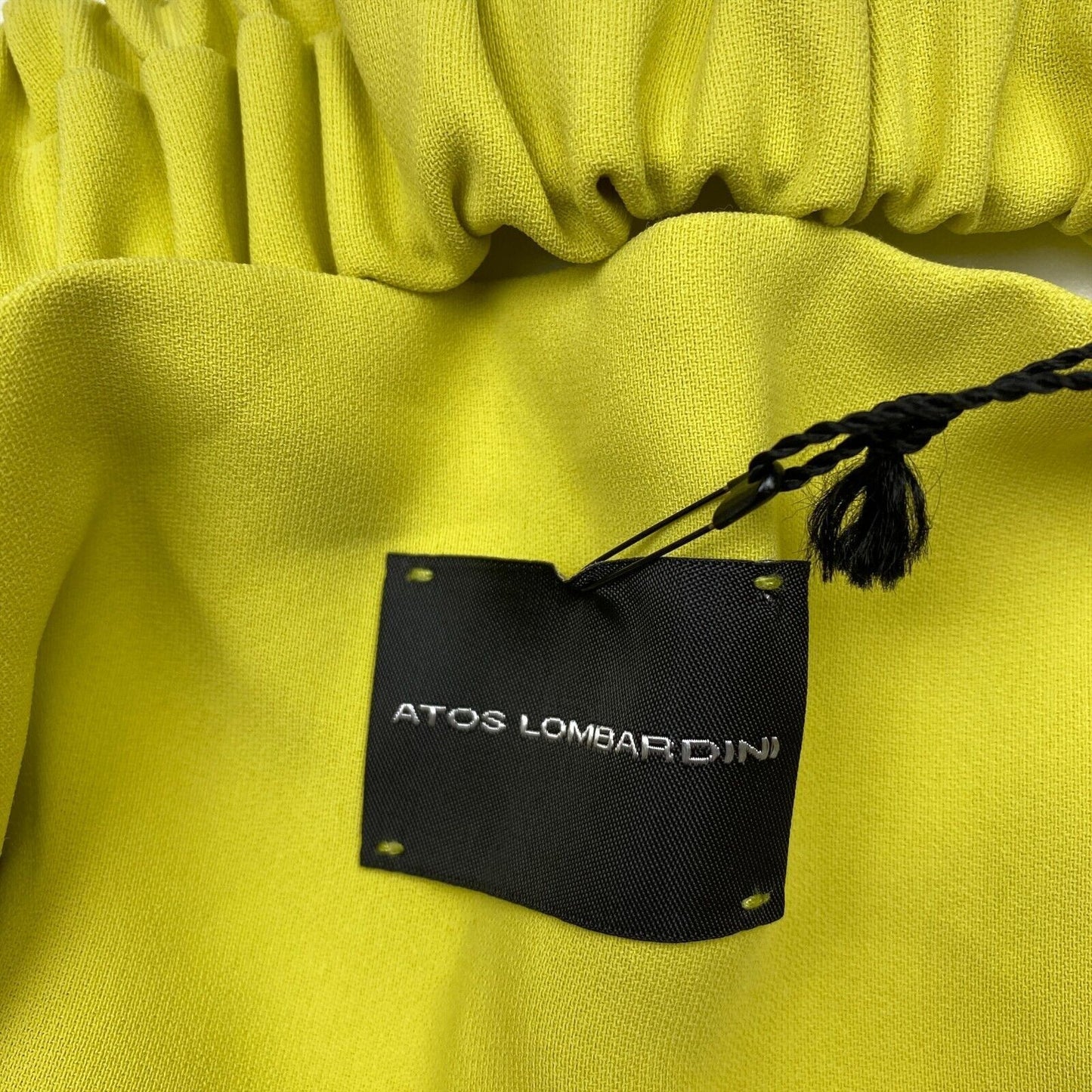 RPR €259 ATOS LOMBARDINI Yellow Top Blouse Size IT 42 46 UK 10 14 US 8 12