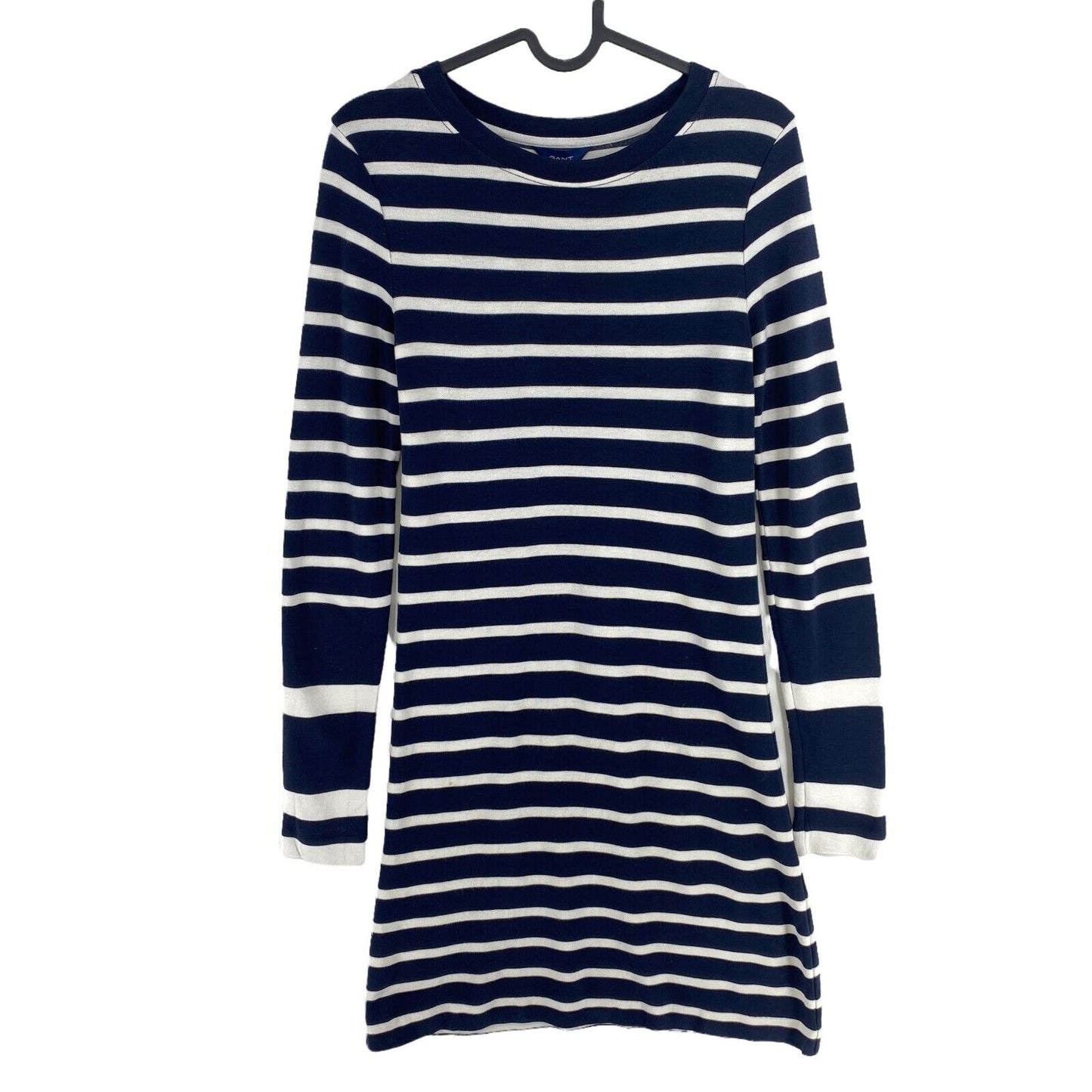 GANT Robe trapèze à manches longues en jersey rayé bleu marine Taille XS