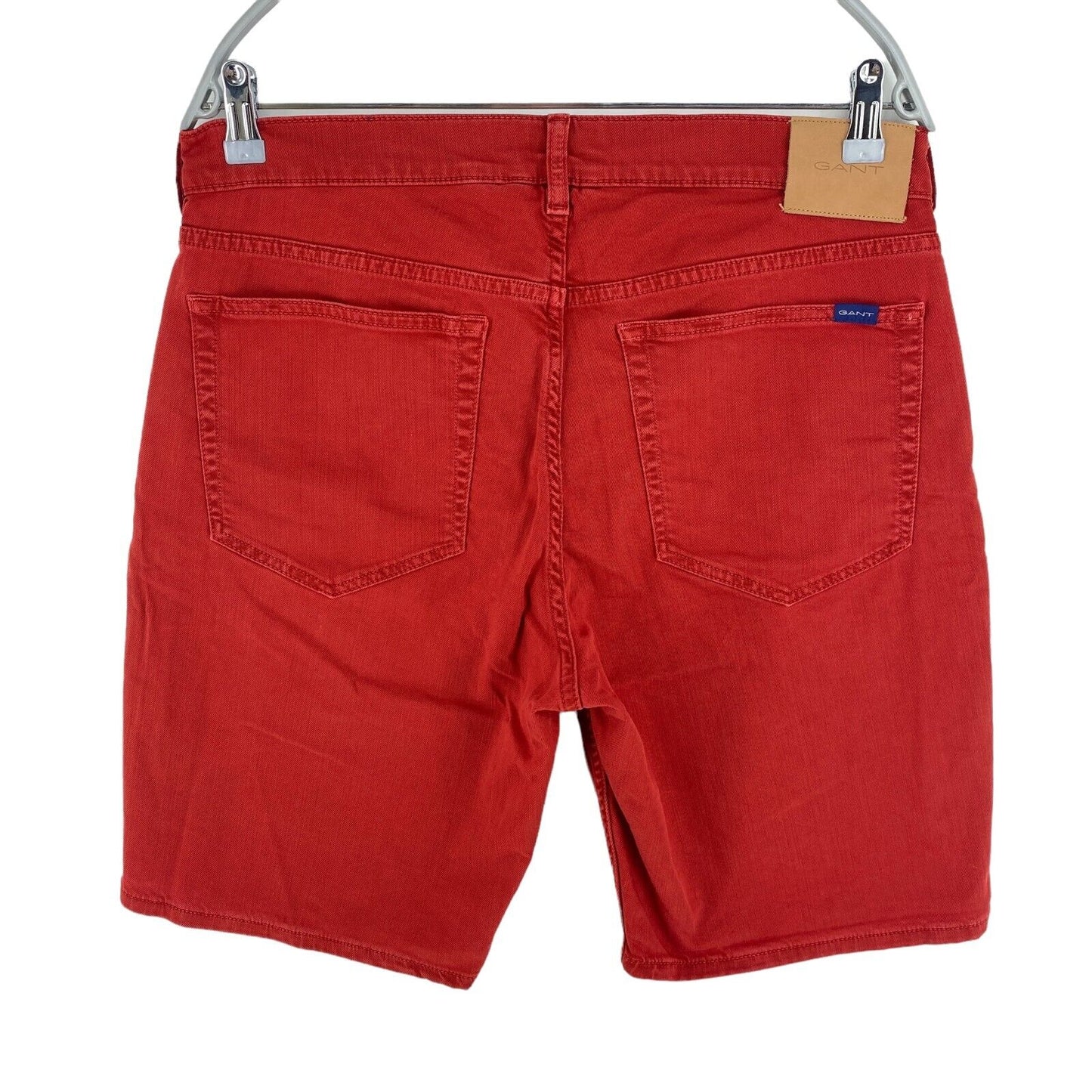 GANT Red Regular Denim Shorts W33