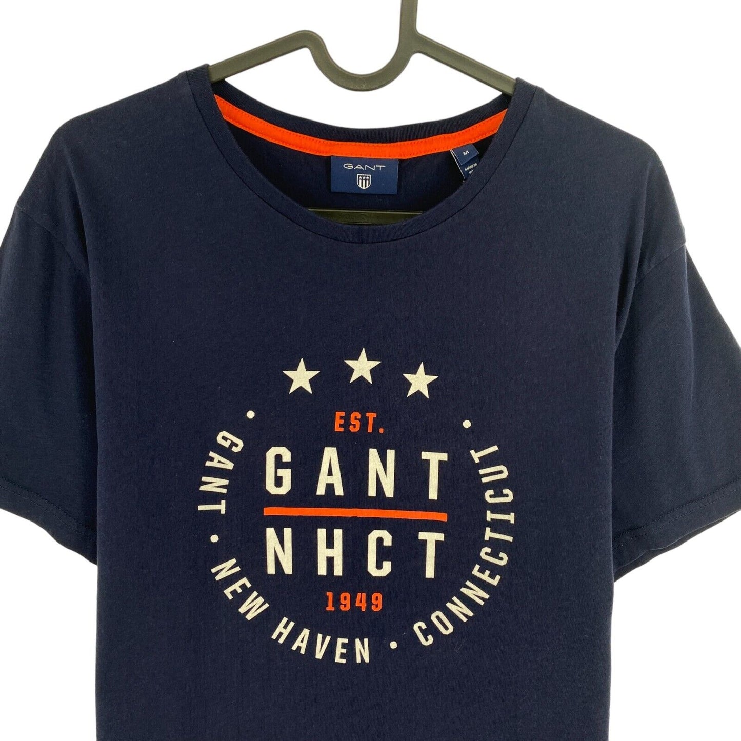 GANT T-shirt à col rond bleu marine taille M