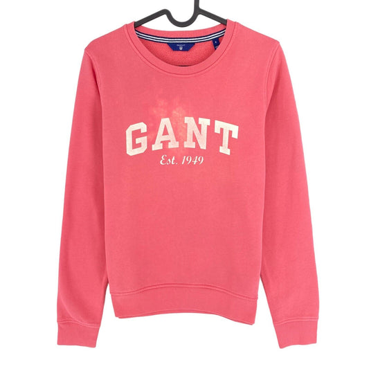 GANT Pink Logo Crew Neck Sweater Jumper Size S