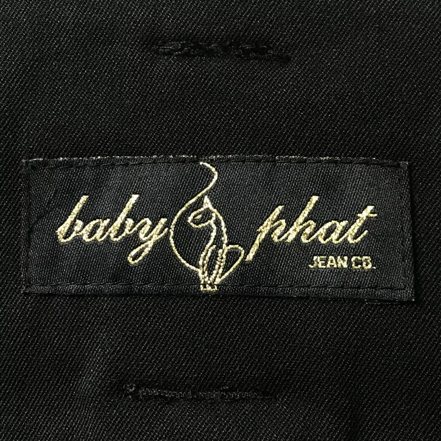 BABY PHAT Women Black Regular Bootcut Fit Trousers Size 5 W30