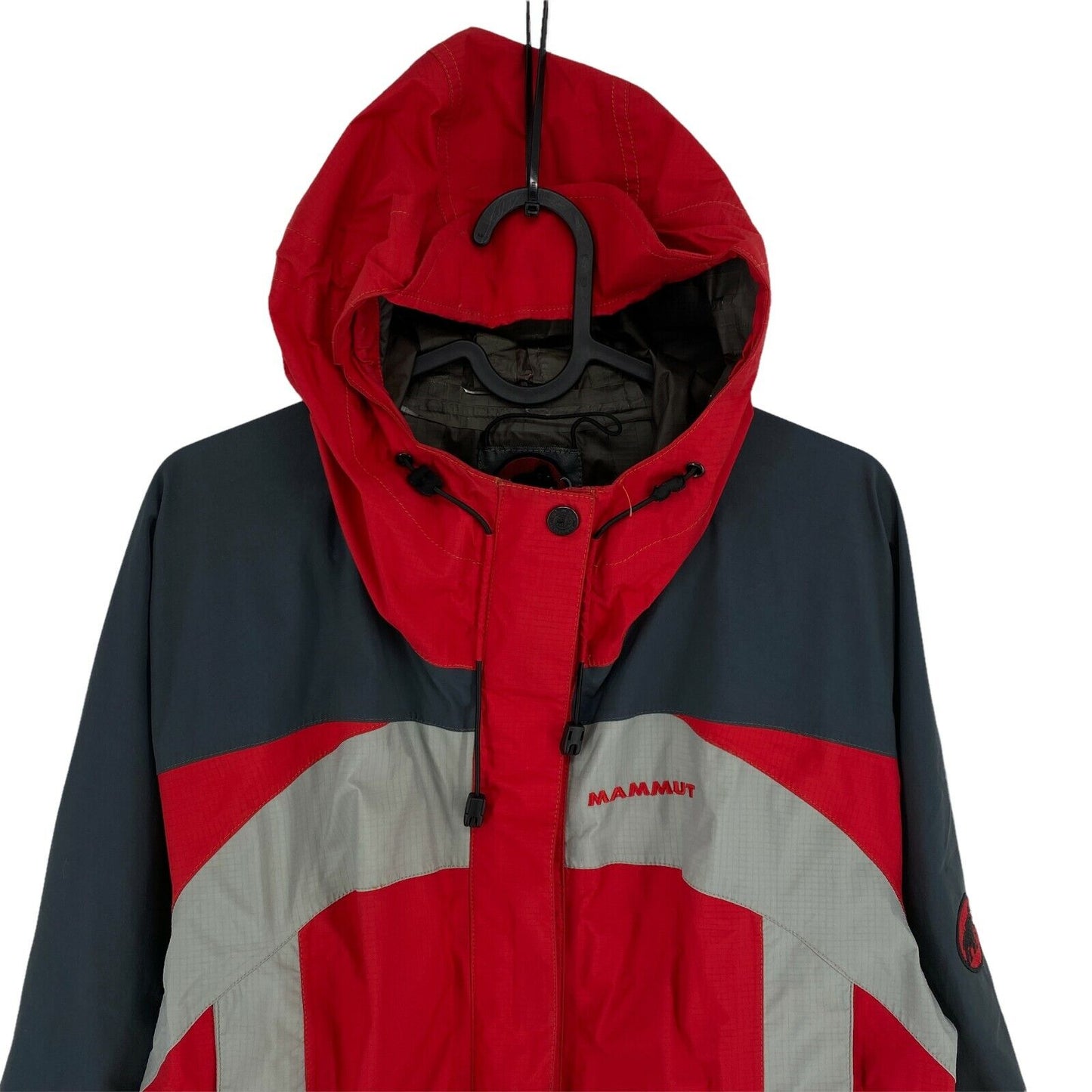 MAMMUT GORE-TEX PACLITE Red Waterproof Hooded Jacket Size L