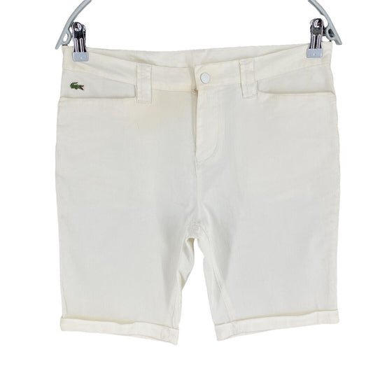 RPR €115 LACOSTE White Bermuda Shorts Size EU 38 UK 10 US 6 W31