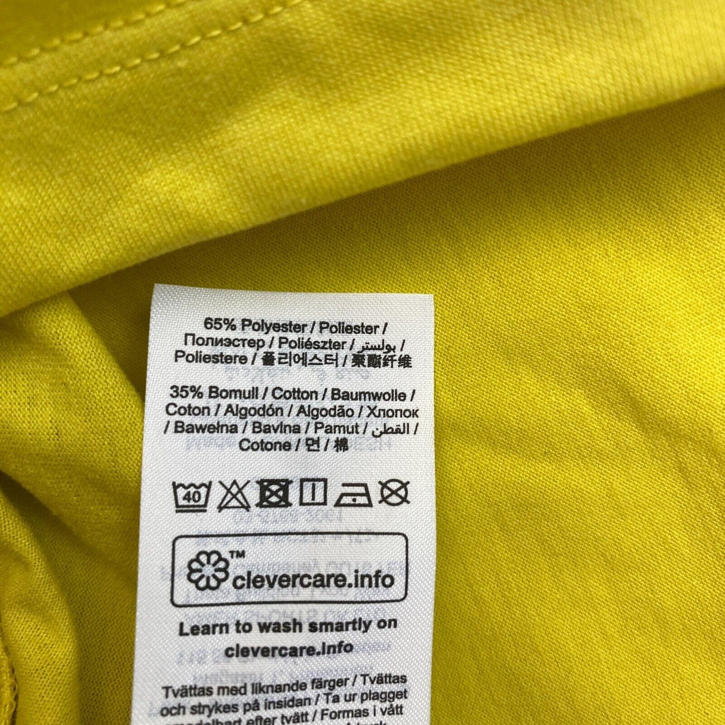 Peak Performance Men Yellow Explore Crew Neck Short Sleeves T Shirt Size L