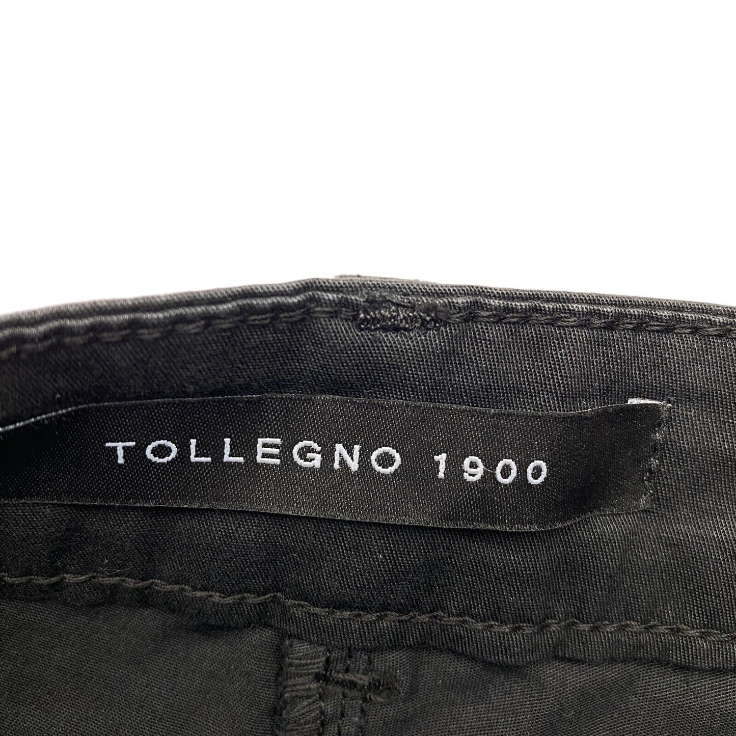 TOLLEGNO 1900 Black Cotton Blend Bermuda Shorts Size IT 38 W26