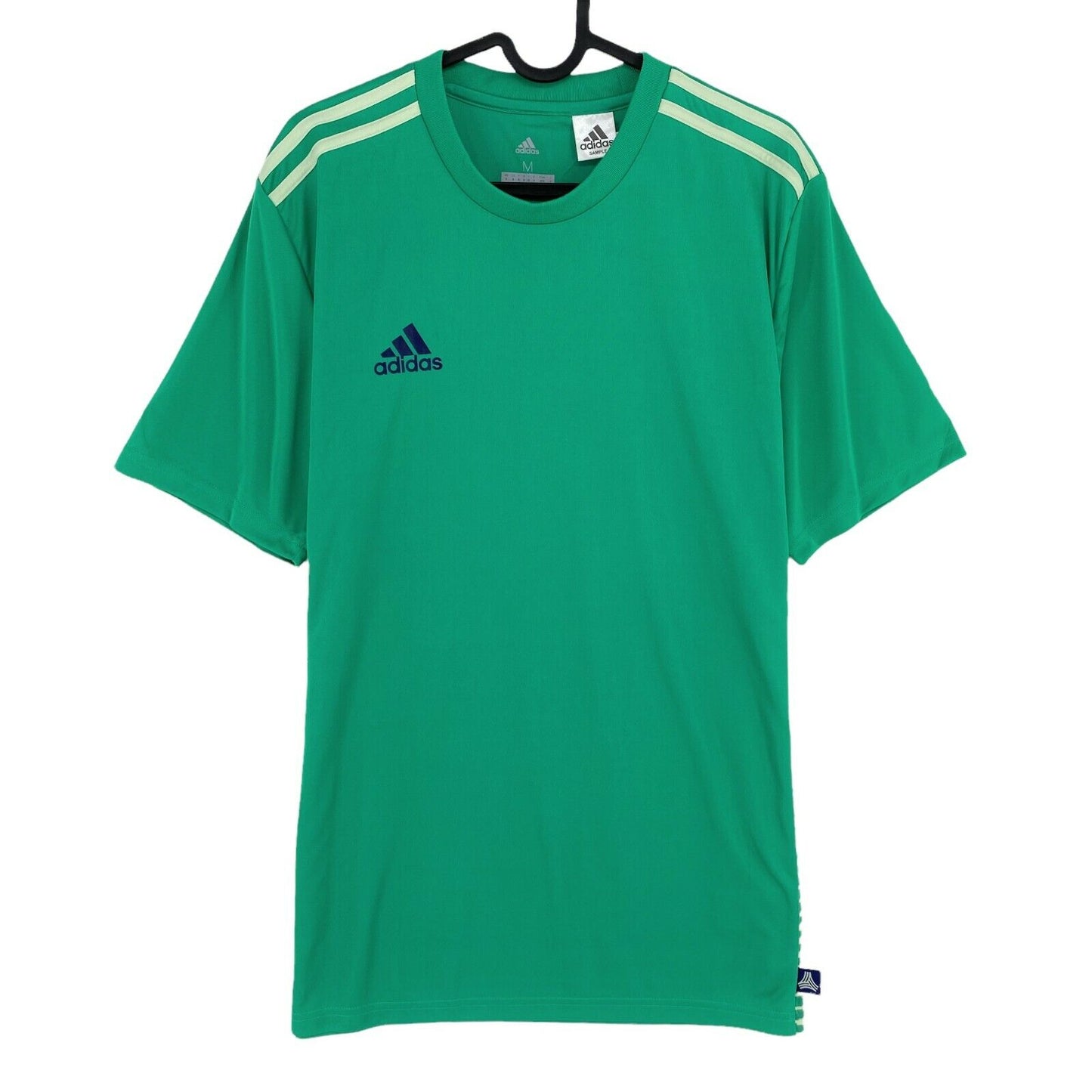 Adidas Climalite Green Crew Neck Football T Shirt Top Size M