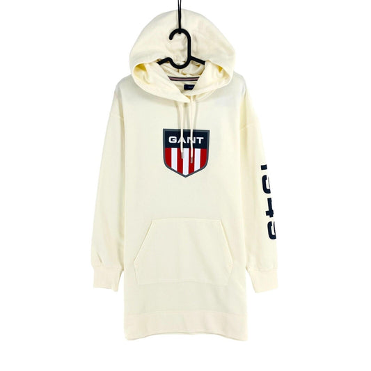 GANT White Retro Shield Hoodie Dress Size XS