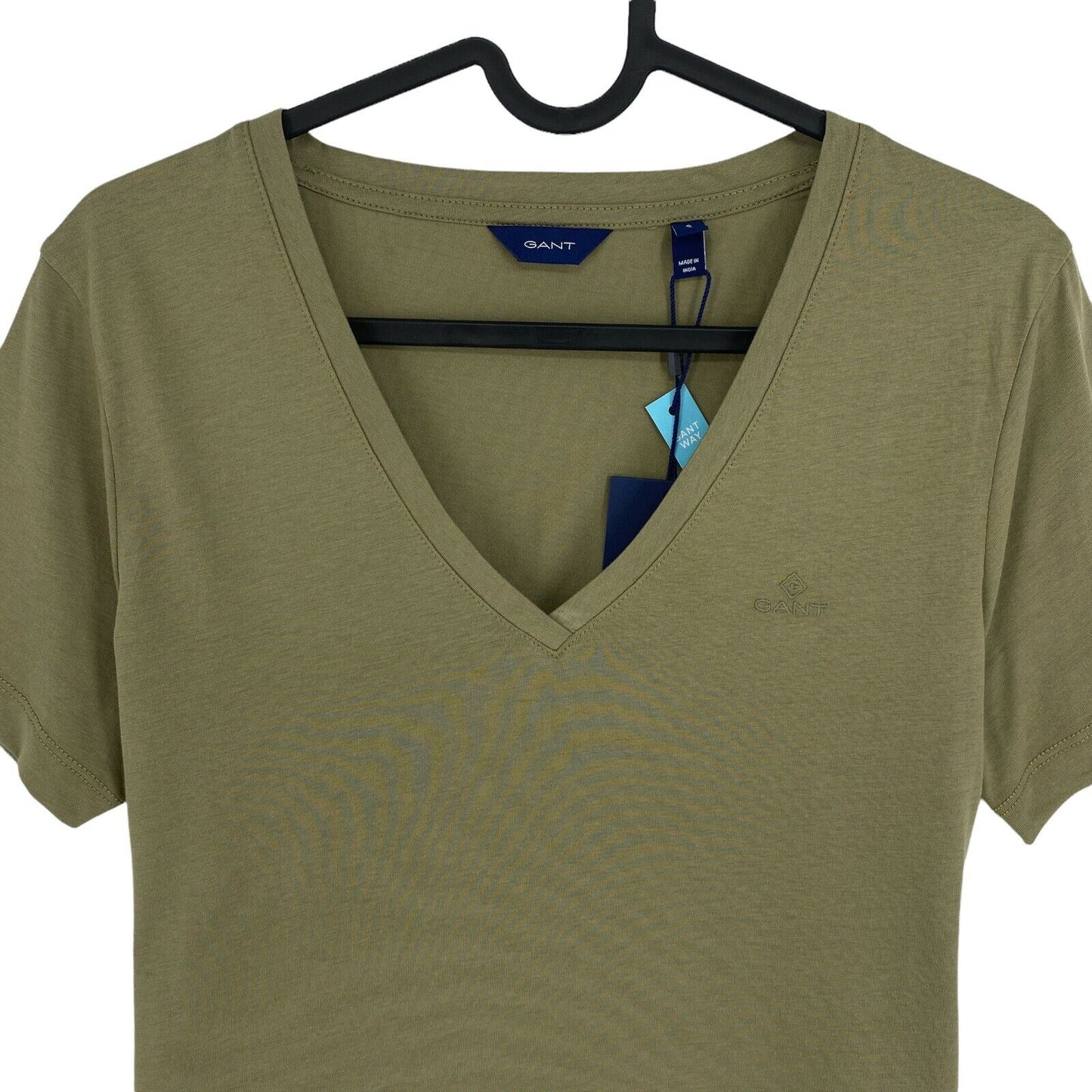 GANT Green Original V Neck T-Shirt Top Size S