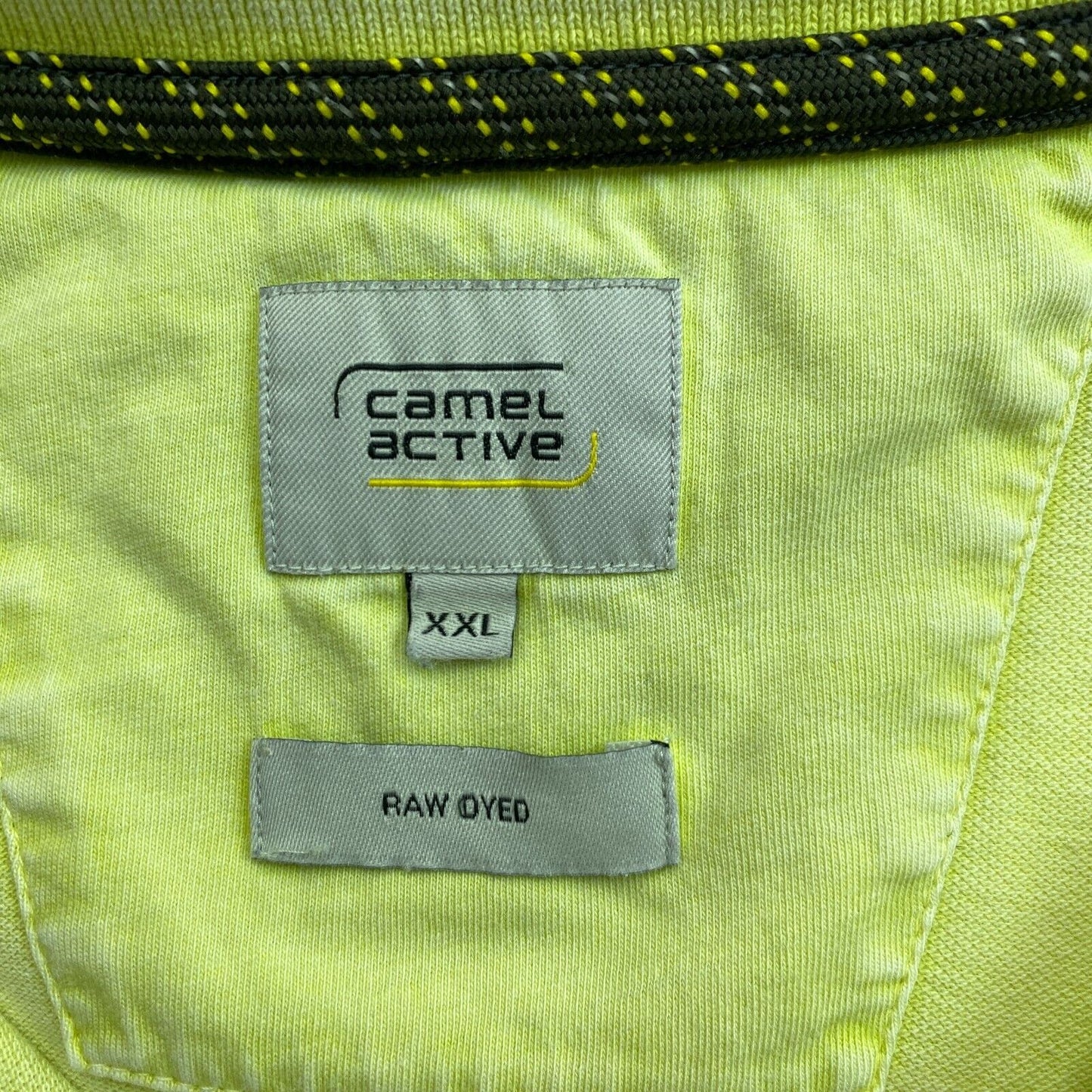 Camel Active Light Yellowish Green Pique Polo Shirt Size 2XL XXL