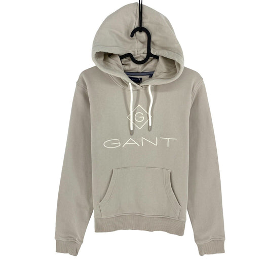 GANT Grey Lock Up Hoodie Sweater Jumper Size XS