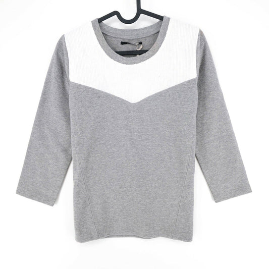 KOOKAI Grey Sequin Crew Neck Jumper Sweater Pullover Size 1 EU 38 / M