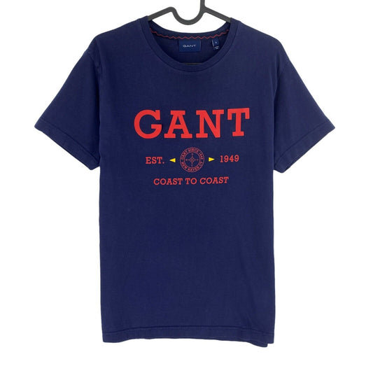 GANT Dark Blue Logo Crew Neck T Shirt Size S